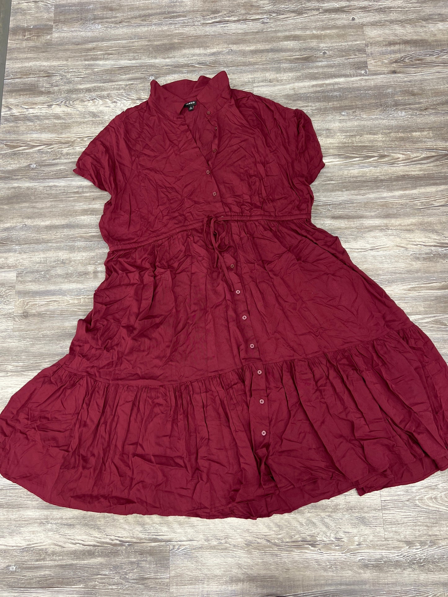 Red Dress Casual Maxi Torrid, Size 4x