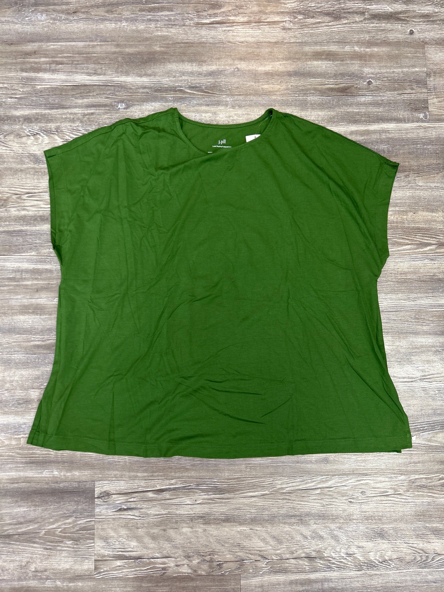 Top Short Sleeve Basic By J. Jill In Green, Size: 2x