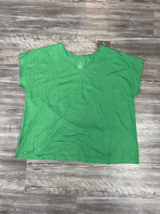 Top Short Sleeve Basic By J. Jill In Green, Size: Xl