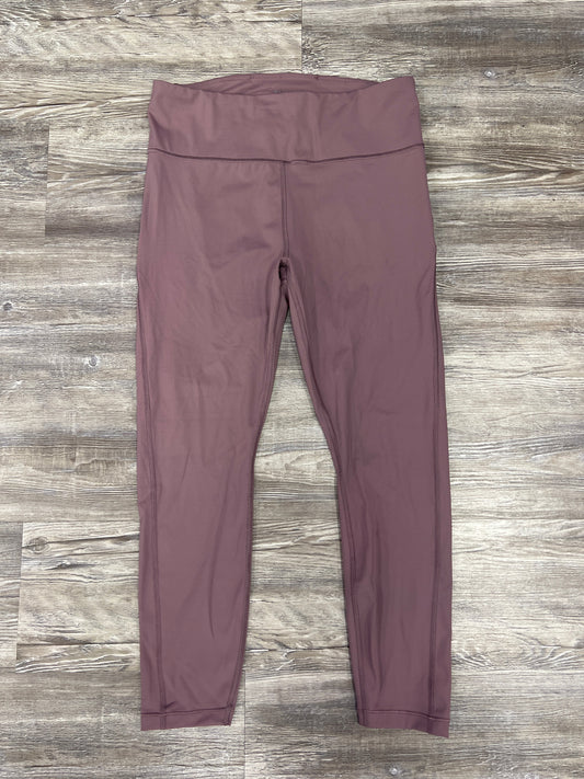 Athletic Leggings By Athleta In Mauve, Size: M