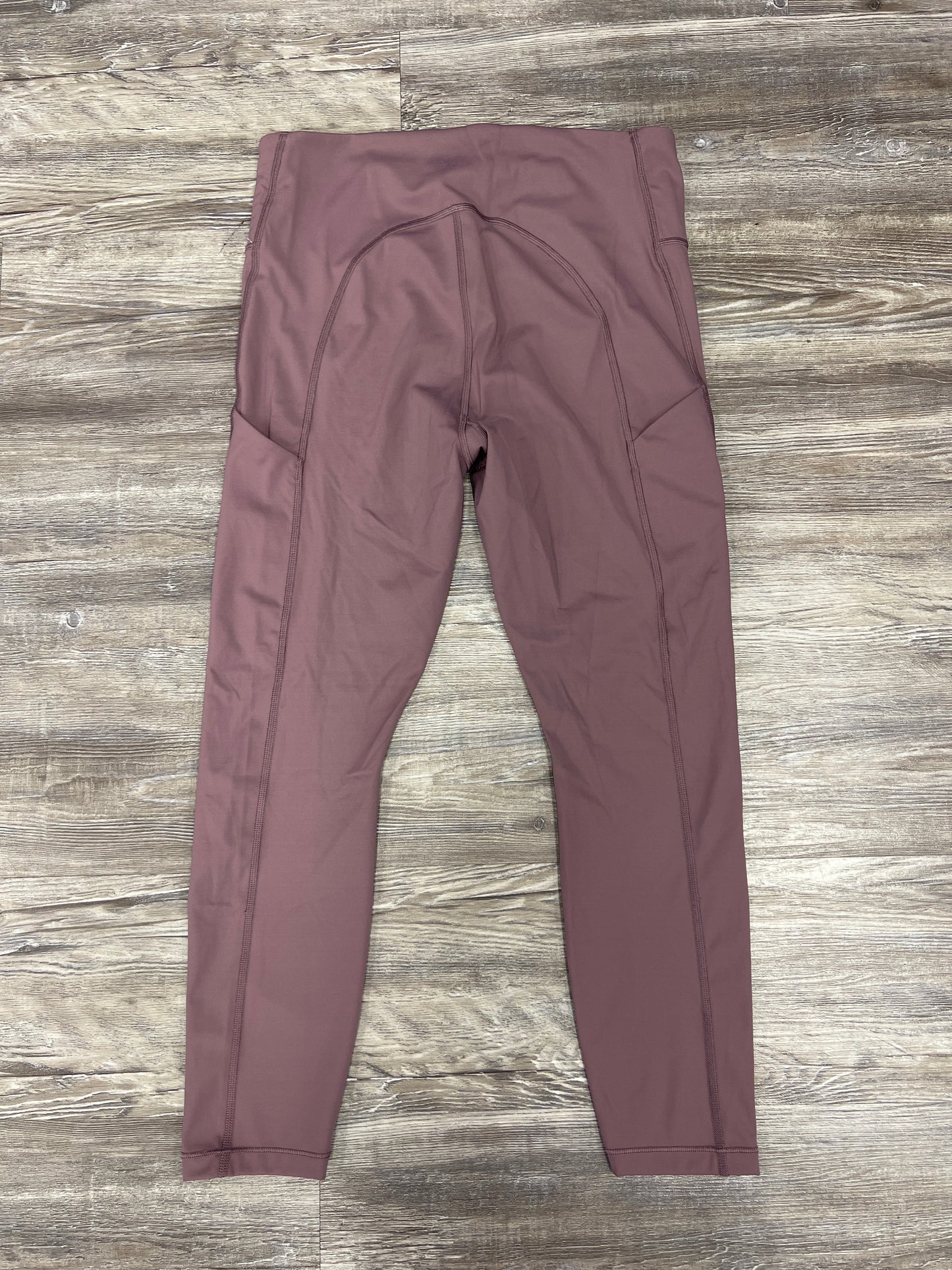 Athletic Leggings By Athleta In Mauve, Size: M