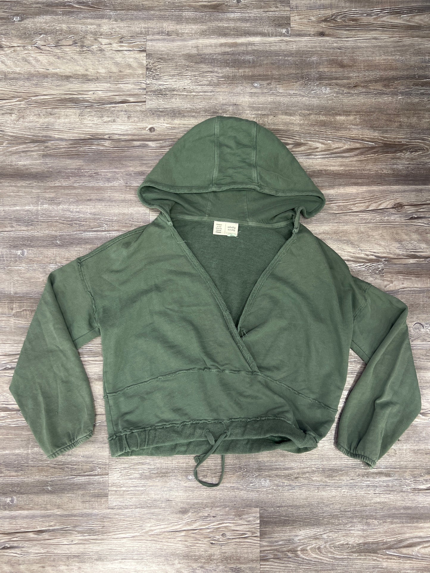 Sweatshirt Hoodie By Saturday/sunday In Green, Size: M