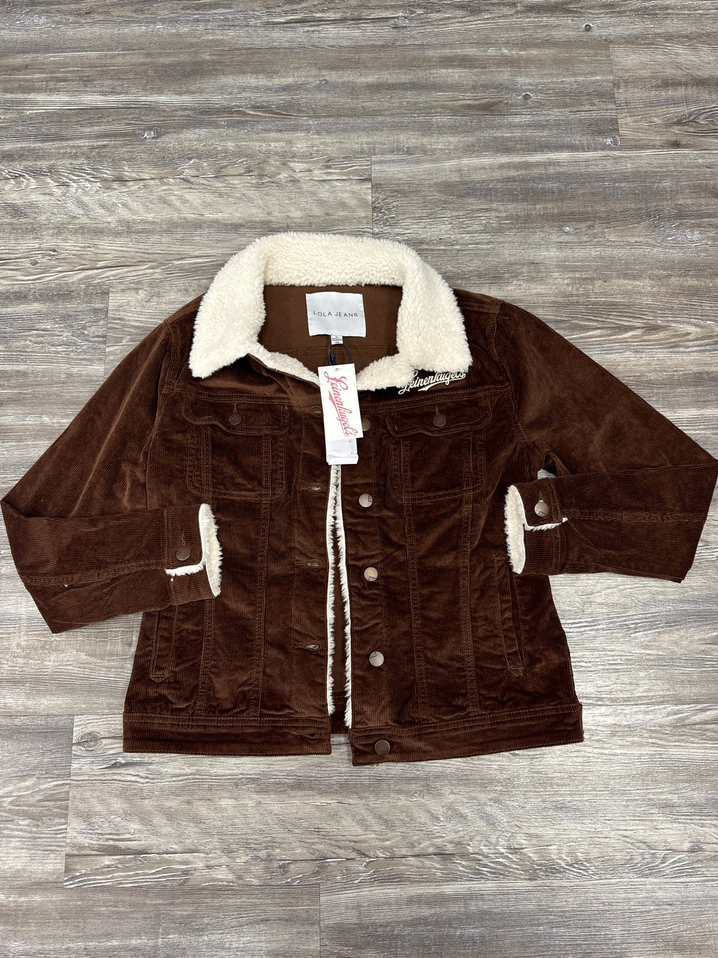 Jacket Utility By Lola Jeans In Brown, Size: M