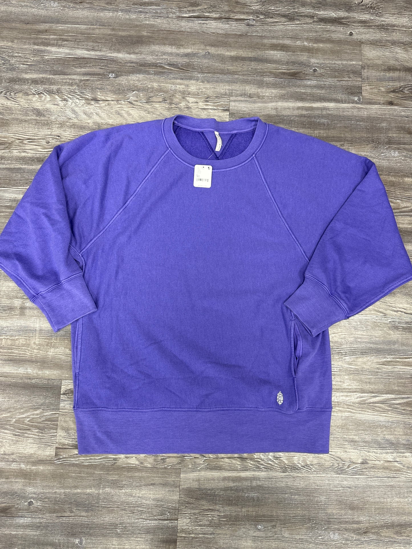 Sweatshirt Collar By Free People In Purple, Size: Xl