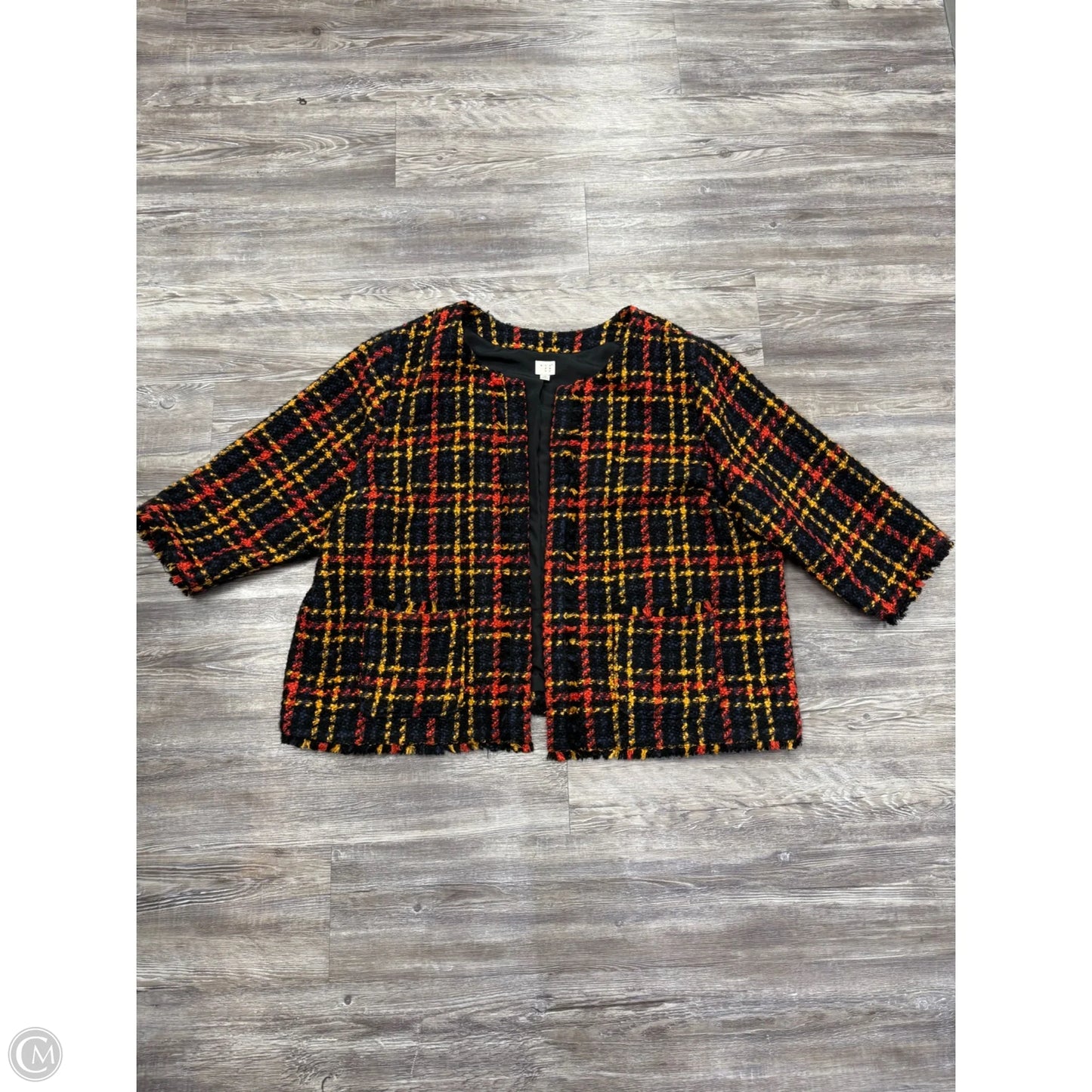 Jacket Other By A New Day In Red & Yellow, Size: 4x