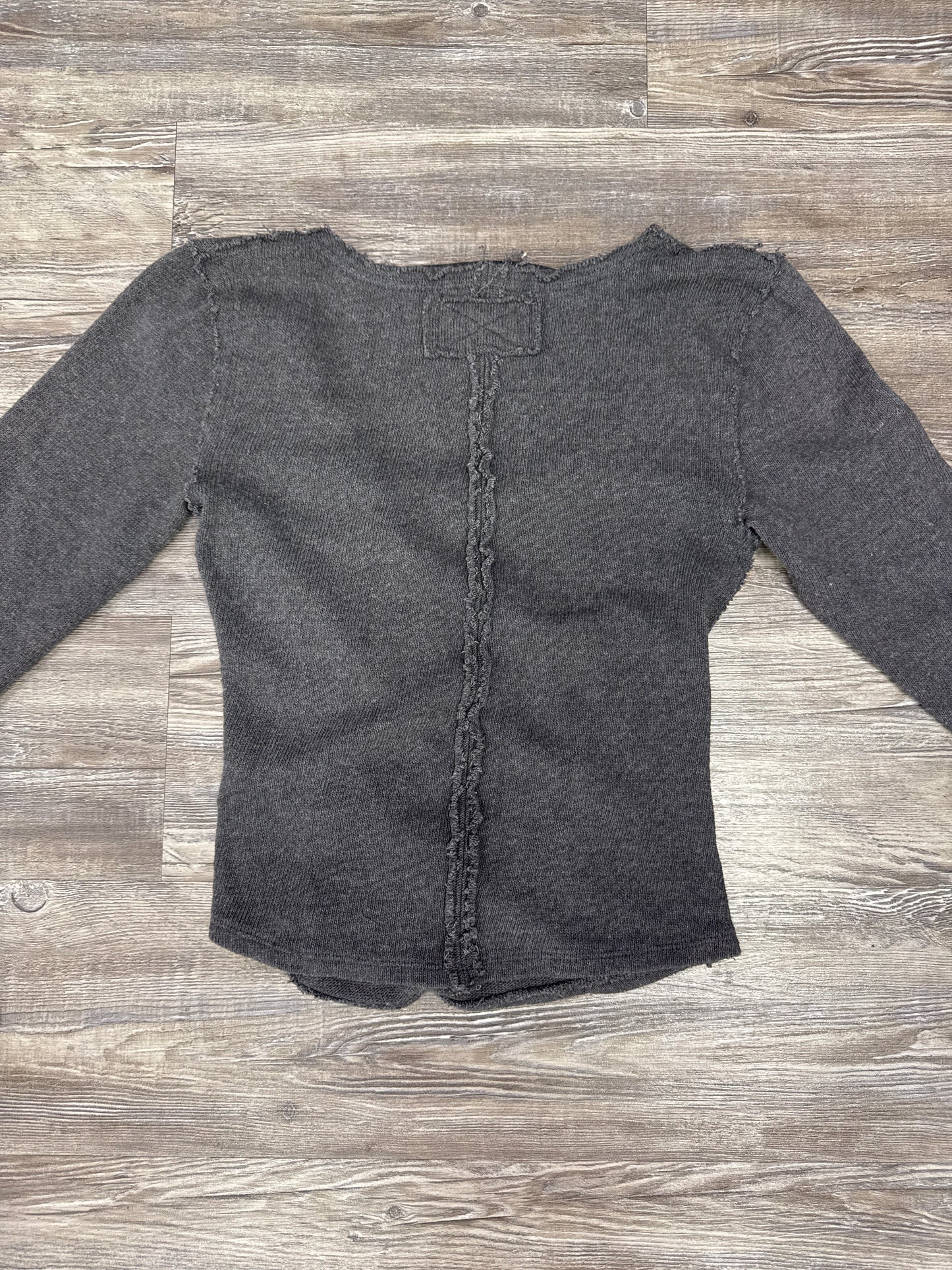 Top Long Sleeve By Free People In Grey, Size: M