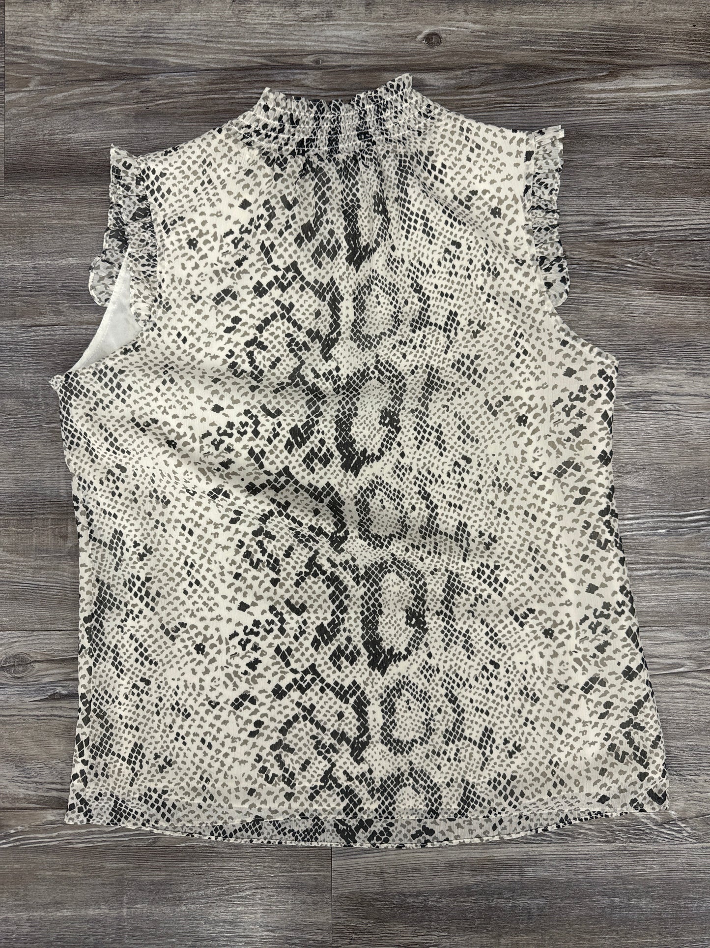 Top Sleeveless By J. Crew In Snakeskin Print, Size: 00