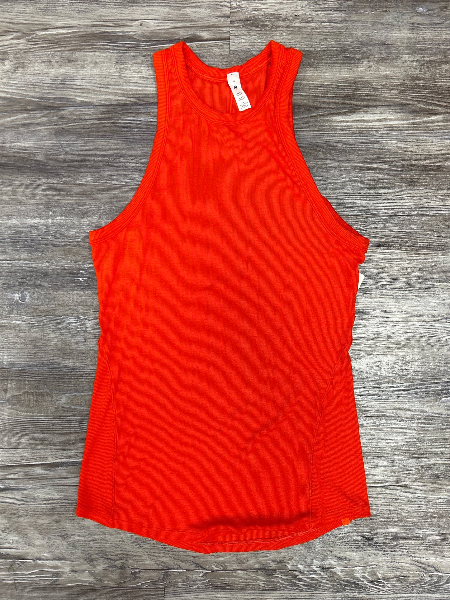 Athletic Tank Top By Lululemon In Orange, Size: M