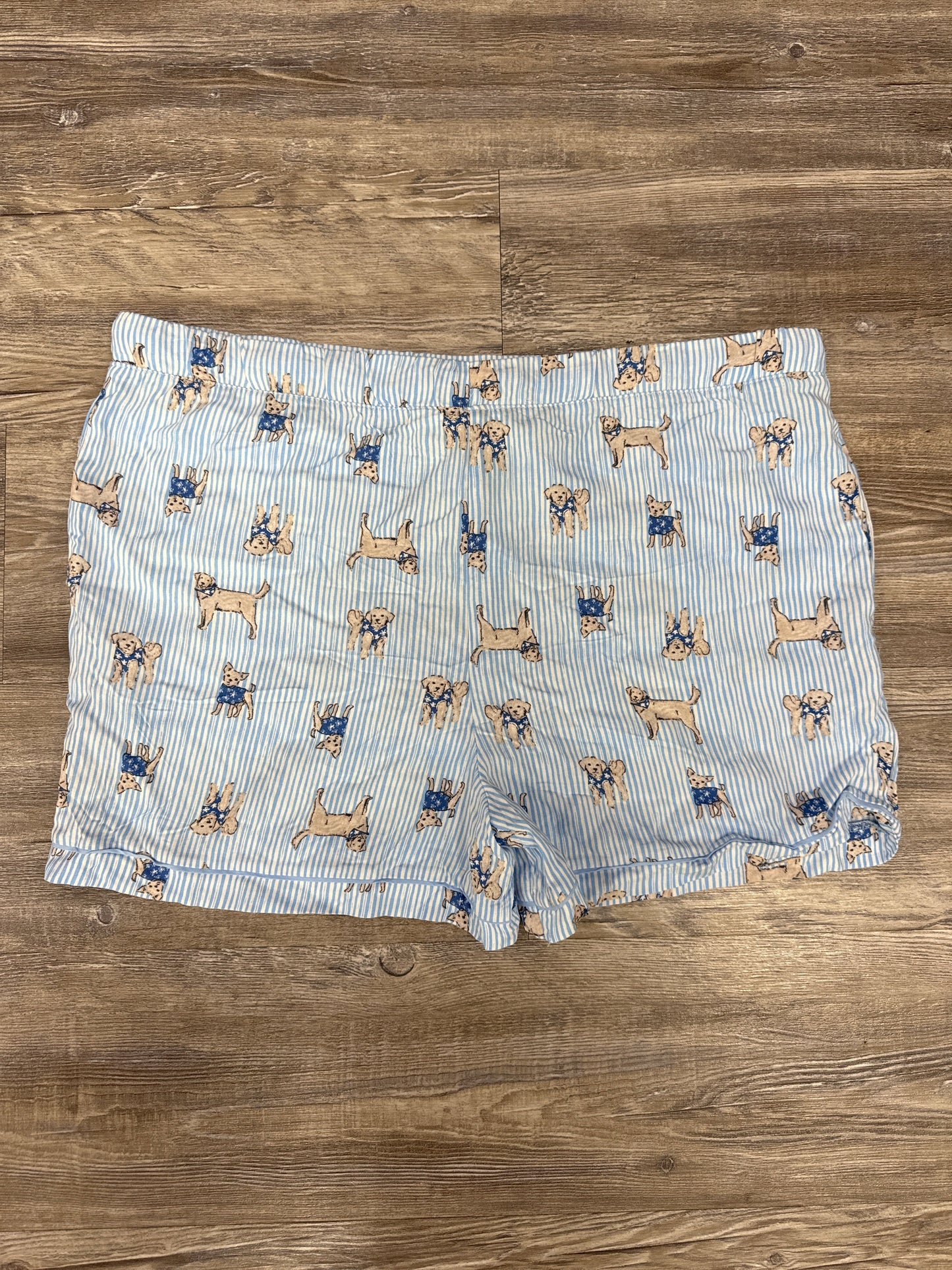 Shorts By Jaclyn Intimates In Blue & White, Size: Xl