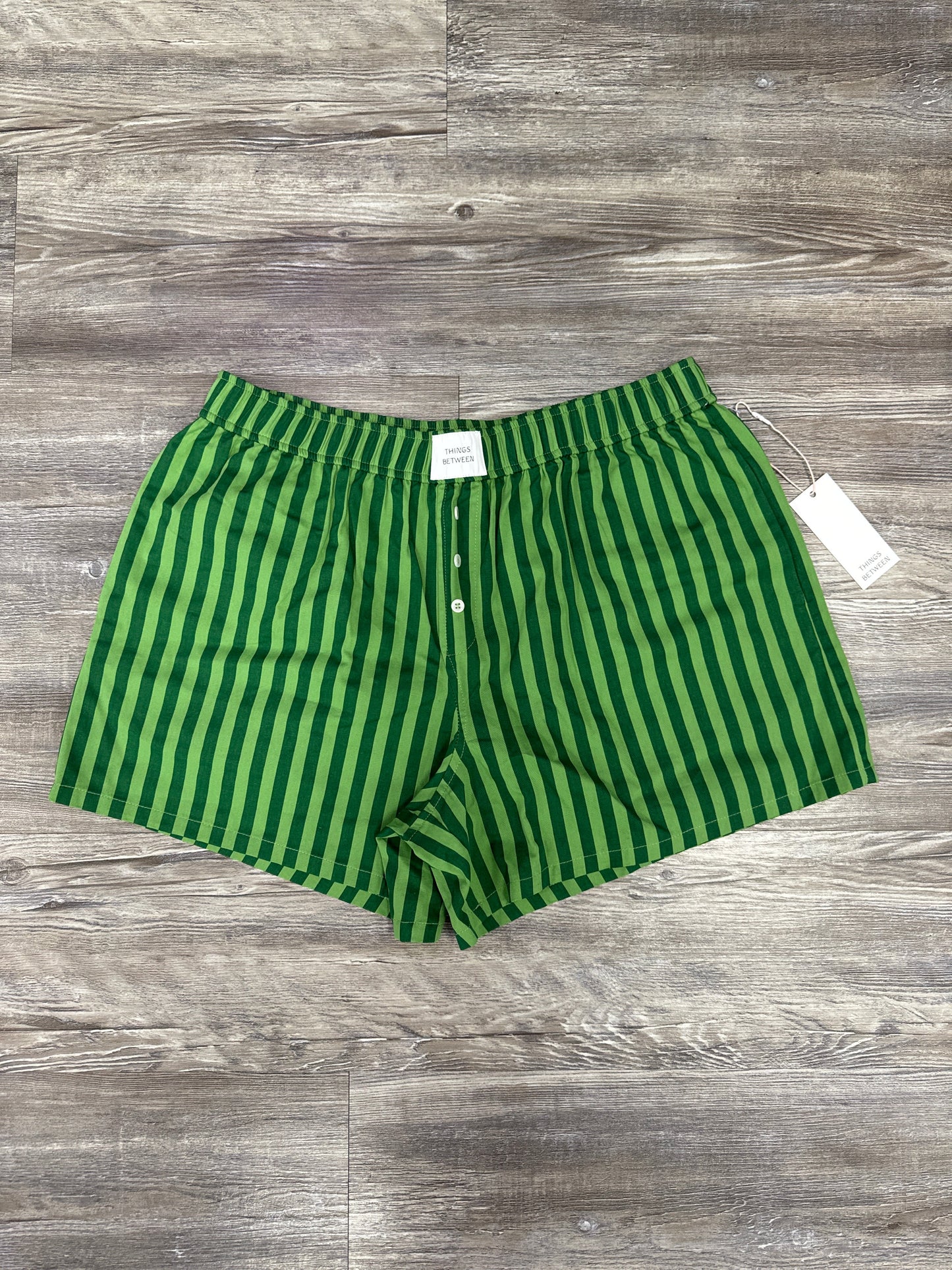 Shorts By Things Between In Green, Size: M