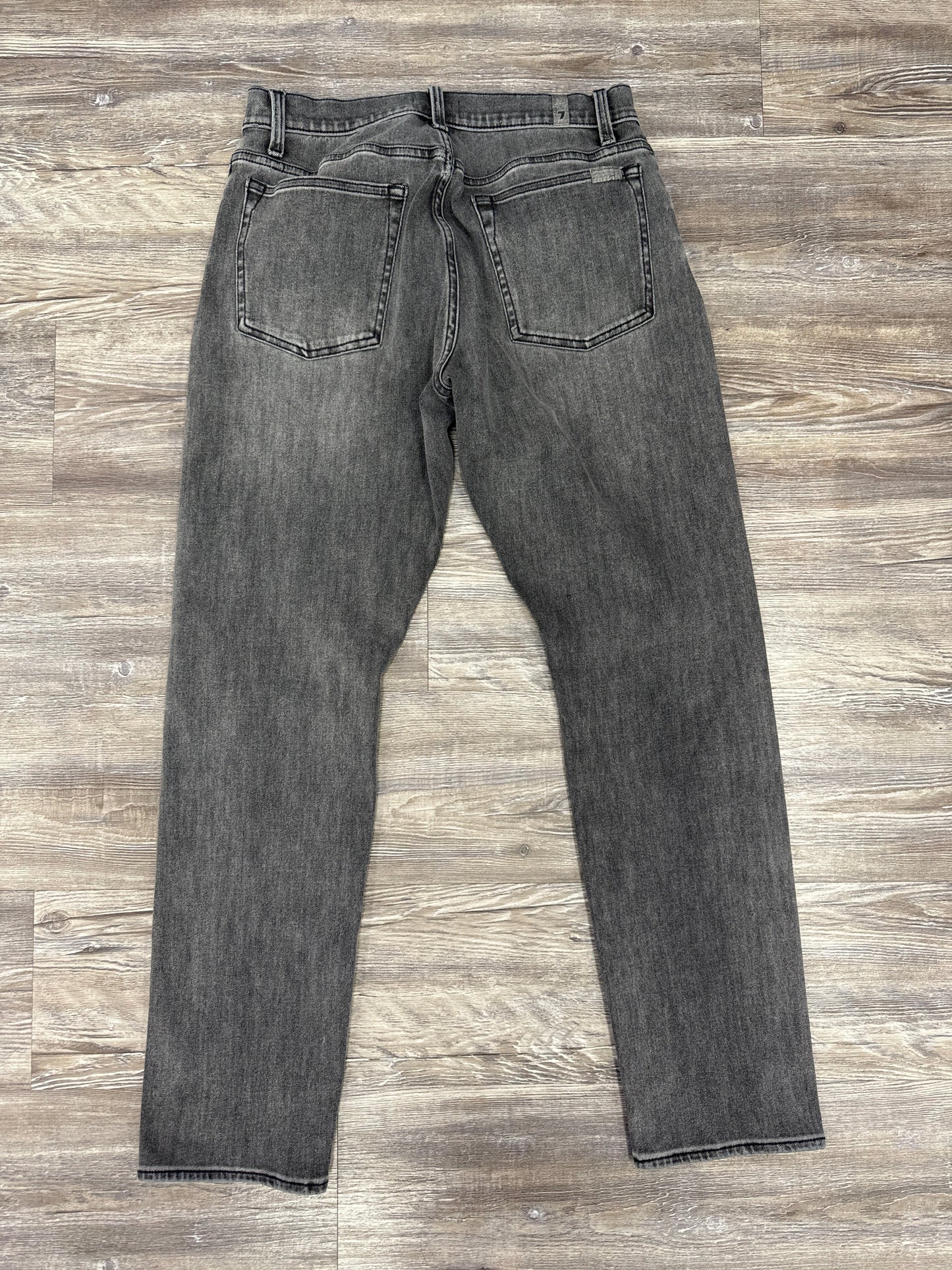 Jeans Designer By 7 For All Mankind In Grey Denim, Size: 14