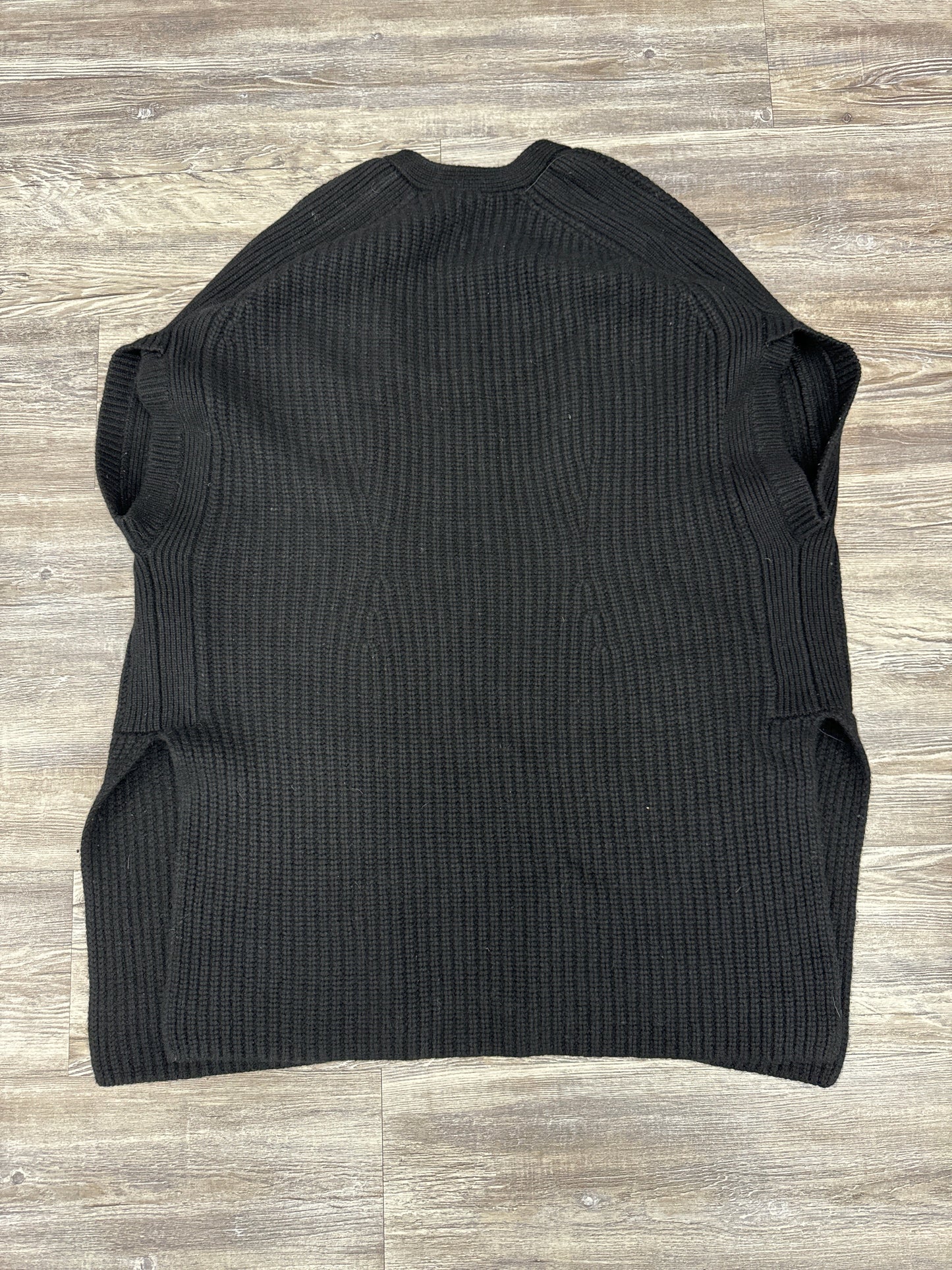 Sweater Cardigan By Kit Ace In Black, Size: M/L