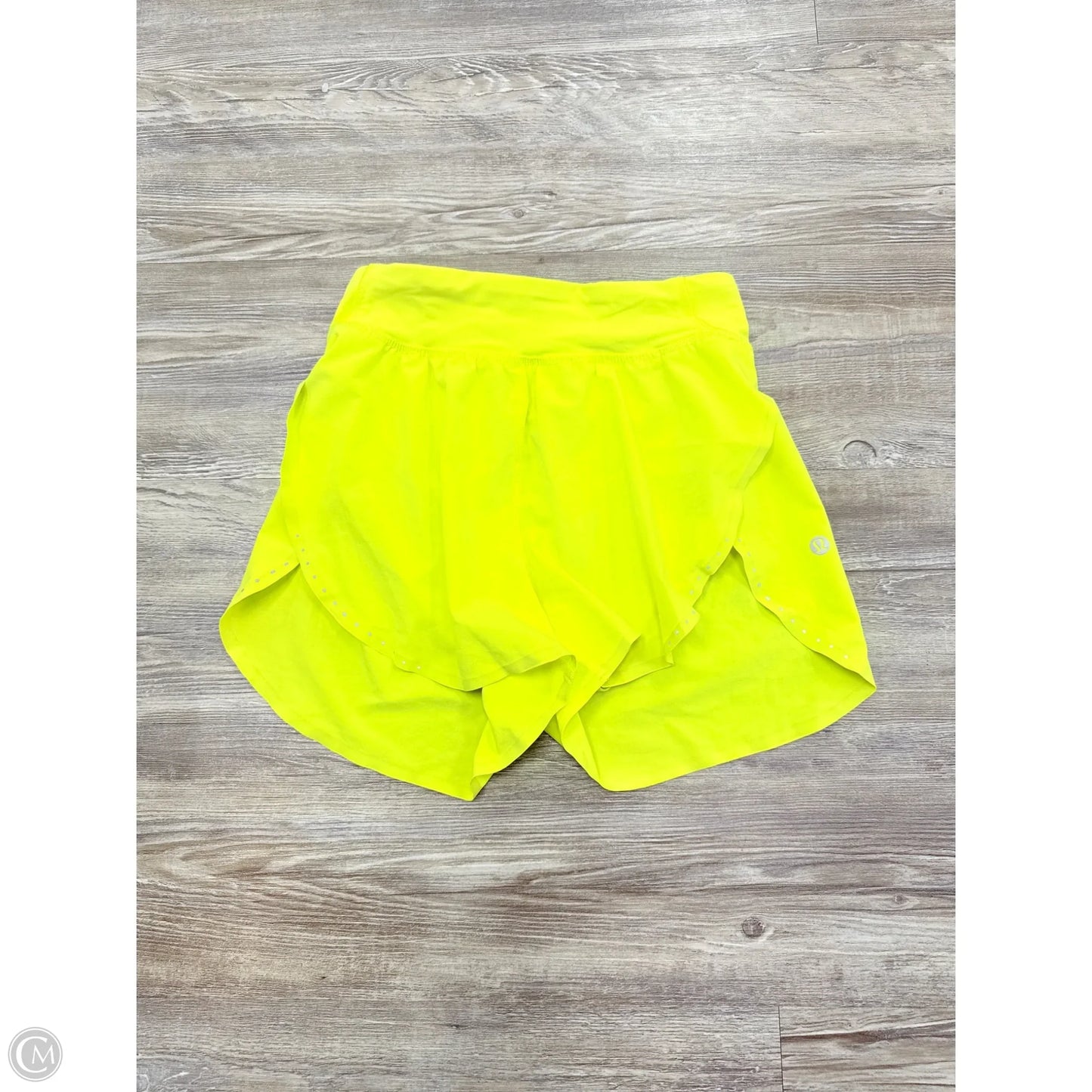 Athletic Shorts By Lululemon In Yellow, Size: 2