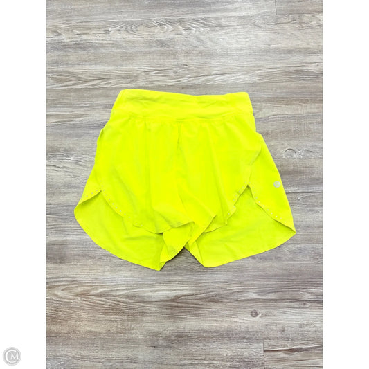 Athletic Shorts By Lululemon In Yellow, Size: 2