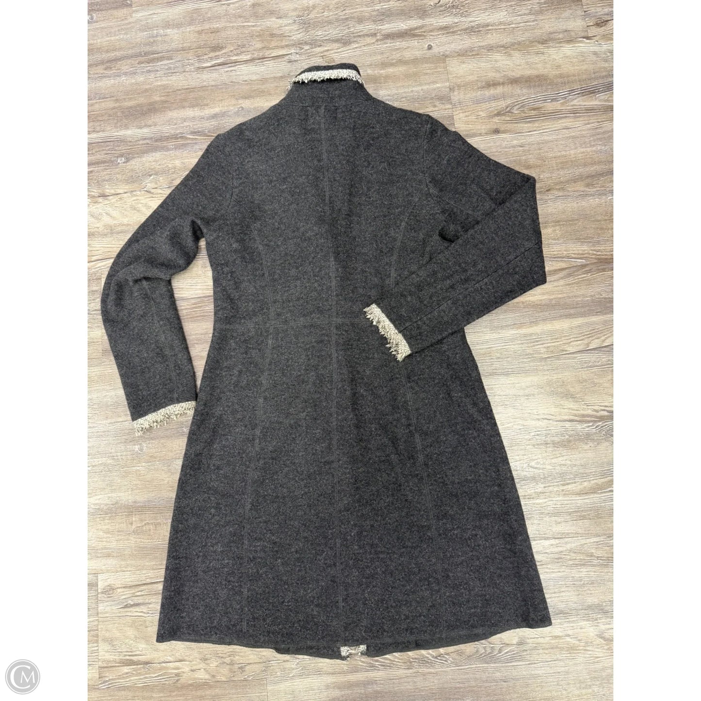Coat Designer By Karl Lagerfeld In Grey, Size: M