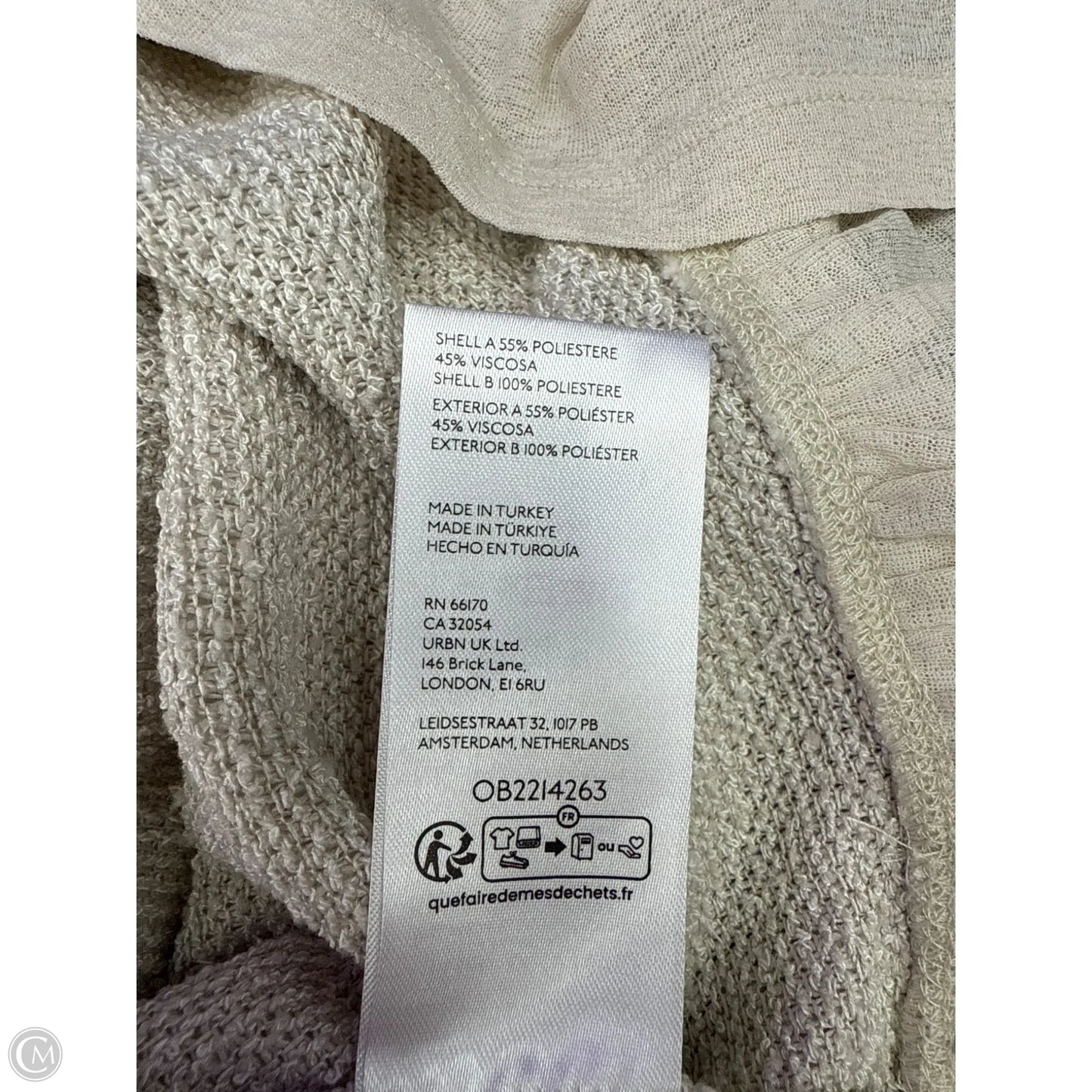 Top Short Sleeve By Pilcro In Beige, Size: L