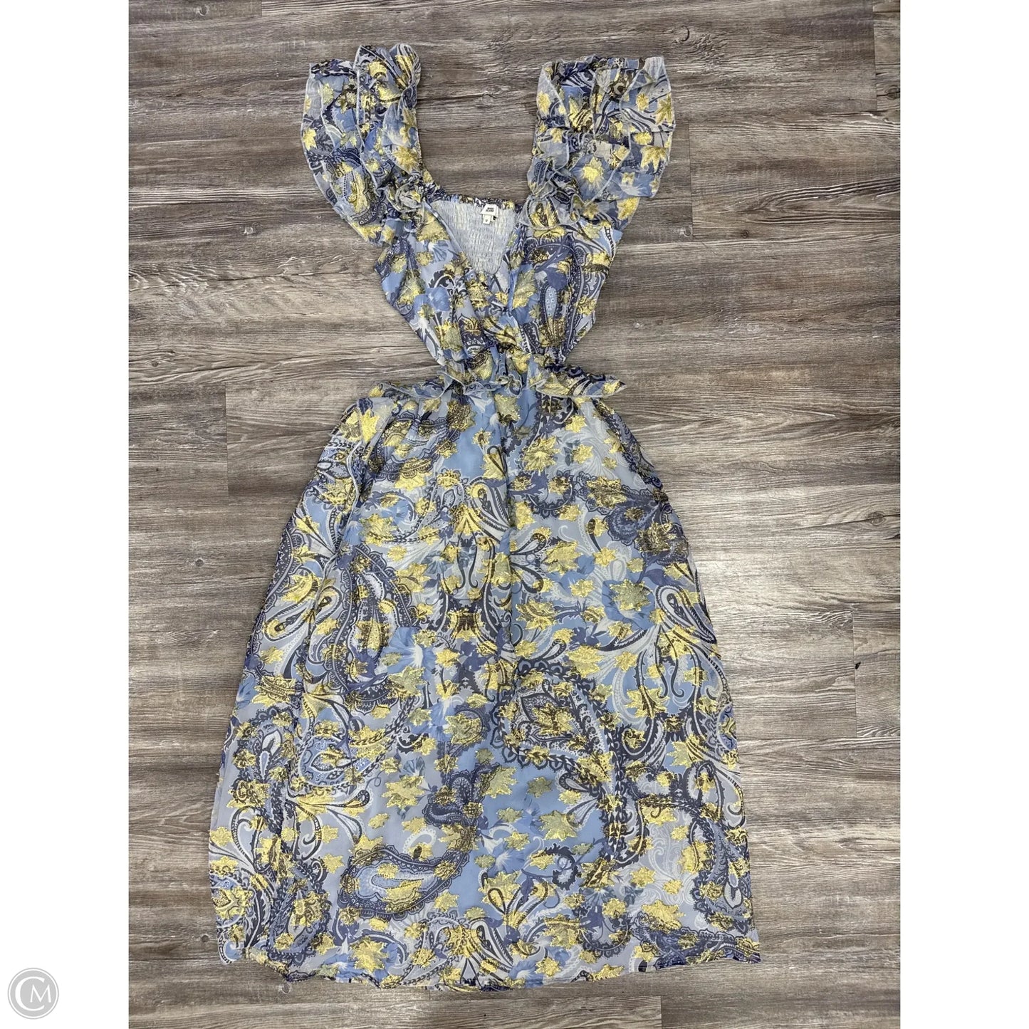 Dress Casual Maxi By River Island In Blue & Purple, Size: 12