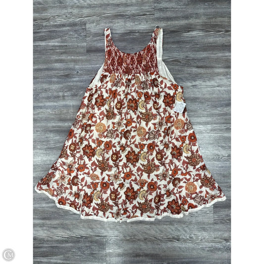 Dress Casual Short By Free People In Red & Tan, Size: M