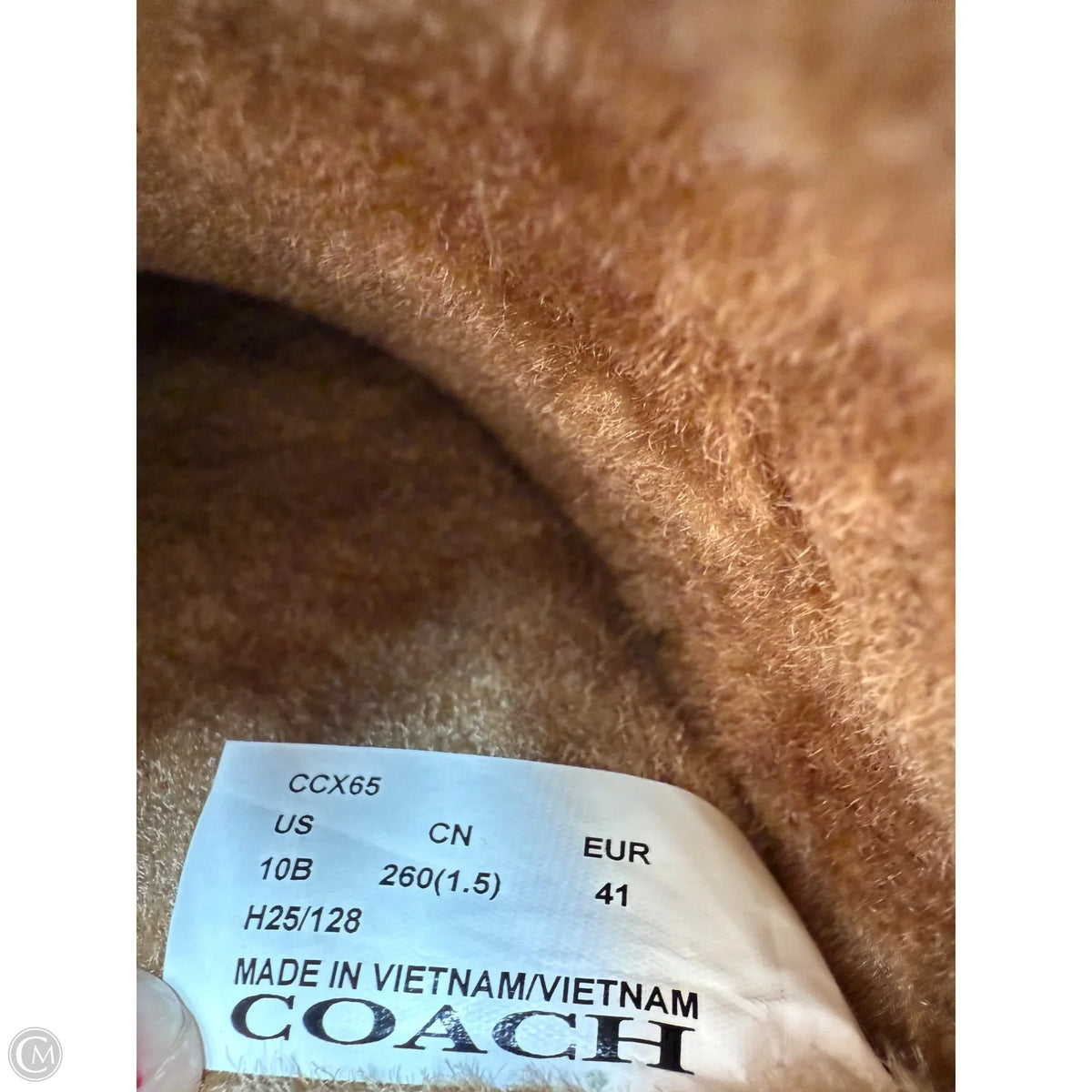 Shoes Designer By Coach In Tan, Size: 10
