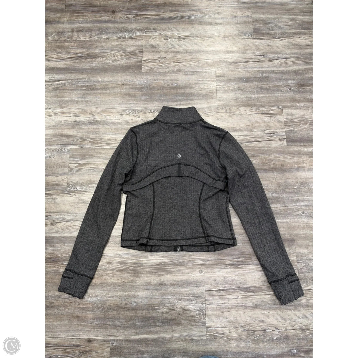 Athletic Jacket By Lululemon In Grey, Size: 12