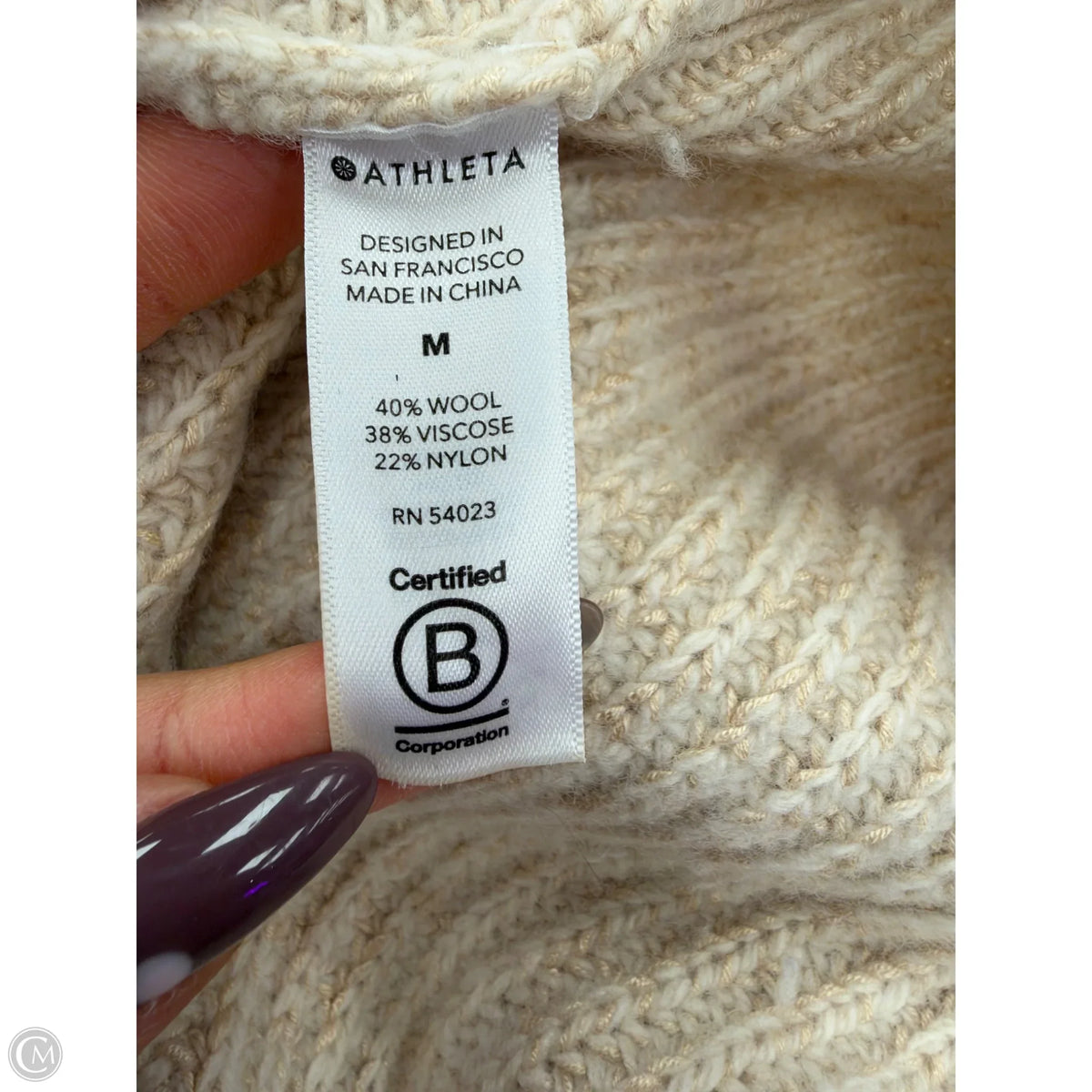 Sweater By Athleta In Beige, Size: M
