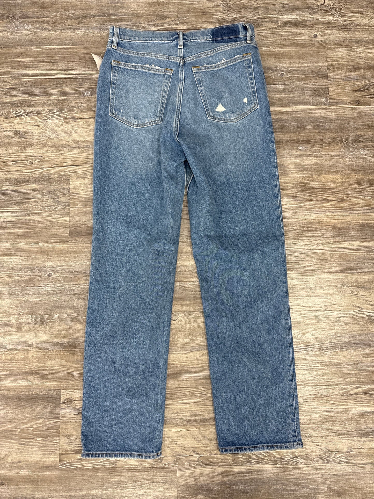 Jeans Straight By Abercrombie And Fitch In Blue Denim, Size: 10