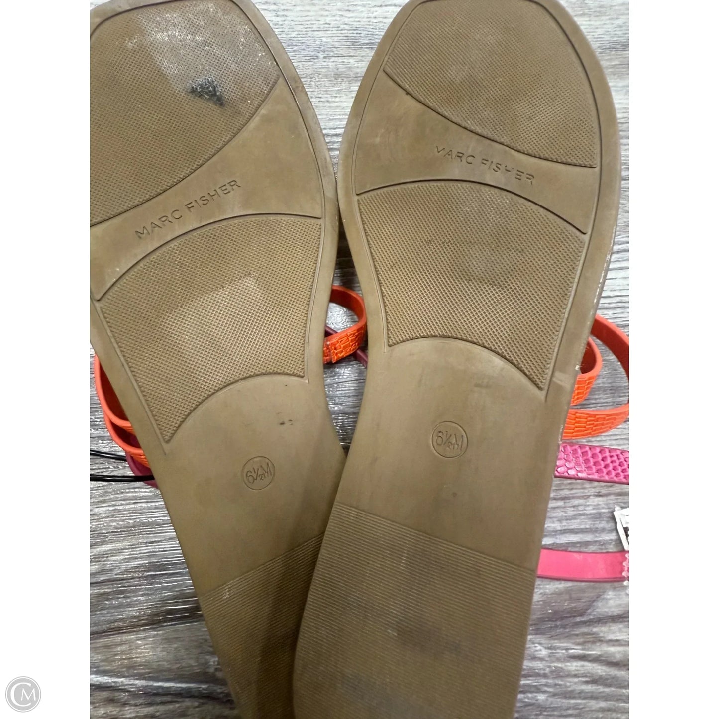 Sandals Flats By Marc Fisher In Tan, Size: 6.5