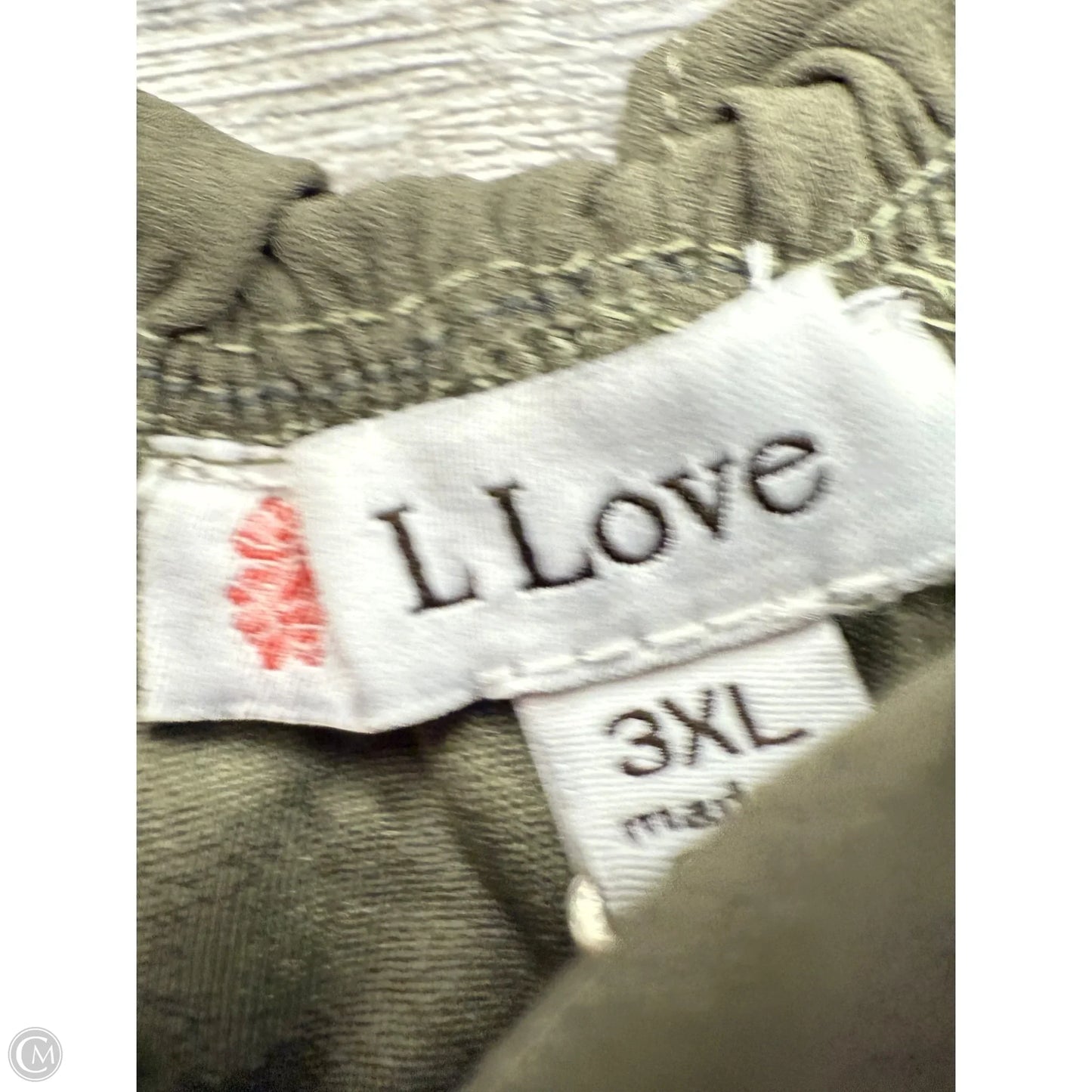 Top Long Sleeve By L Love In Green, Size: 3x