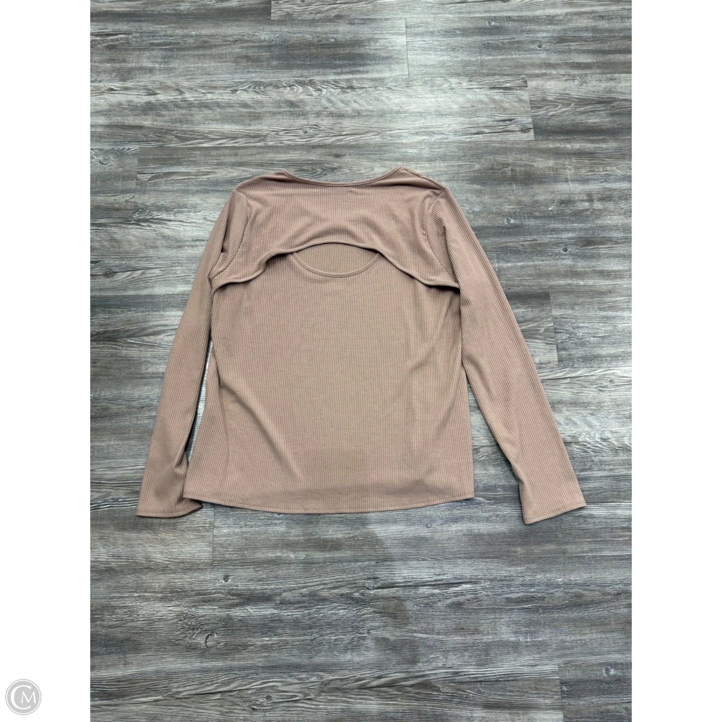 Top Long Sleeve Basic By White Birch In Brown, Size: 3x