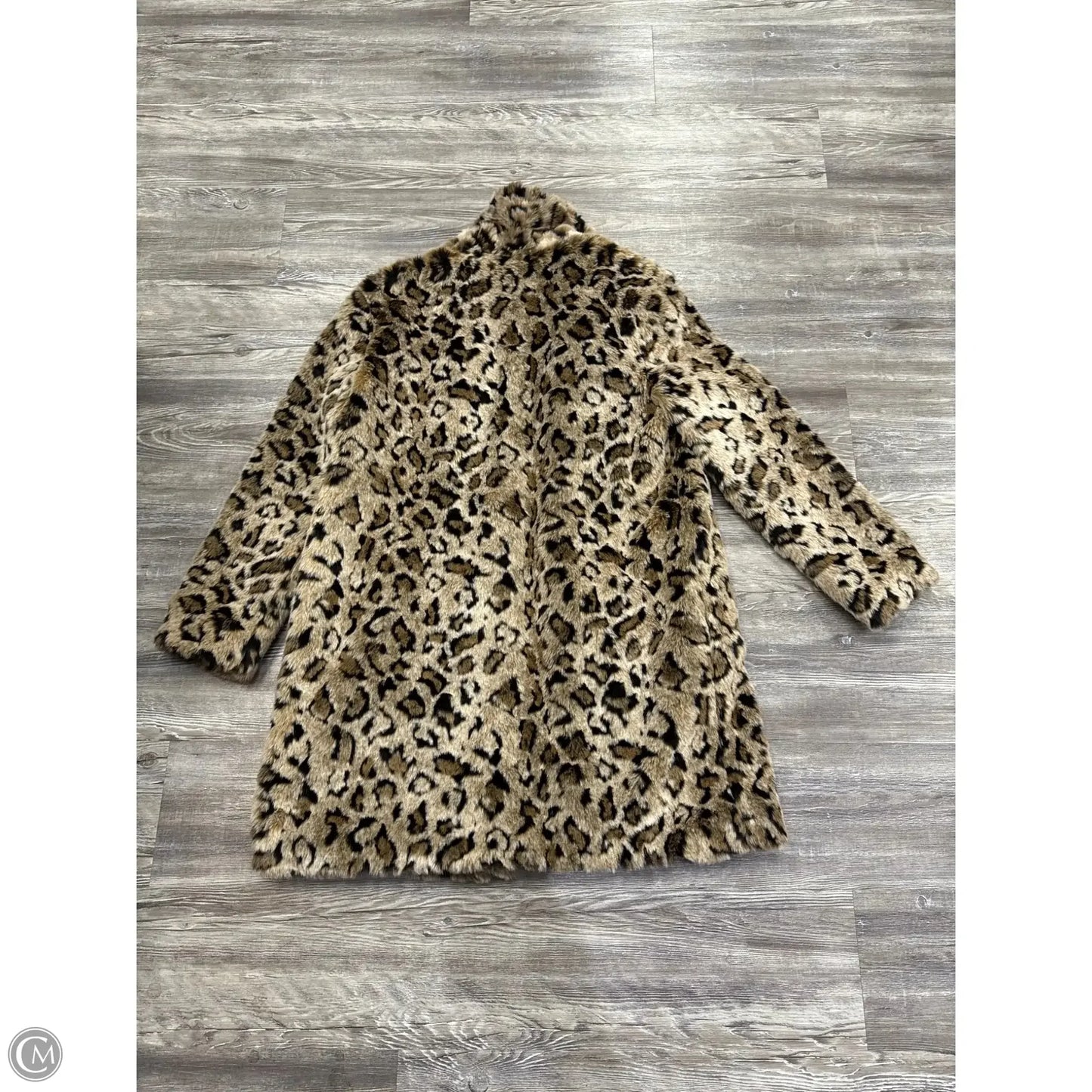Coat Faux Fur & Sherpa By Bb Dakota In Animal Print, Size: M