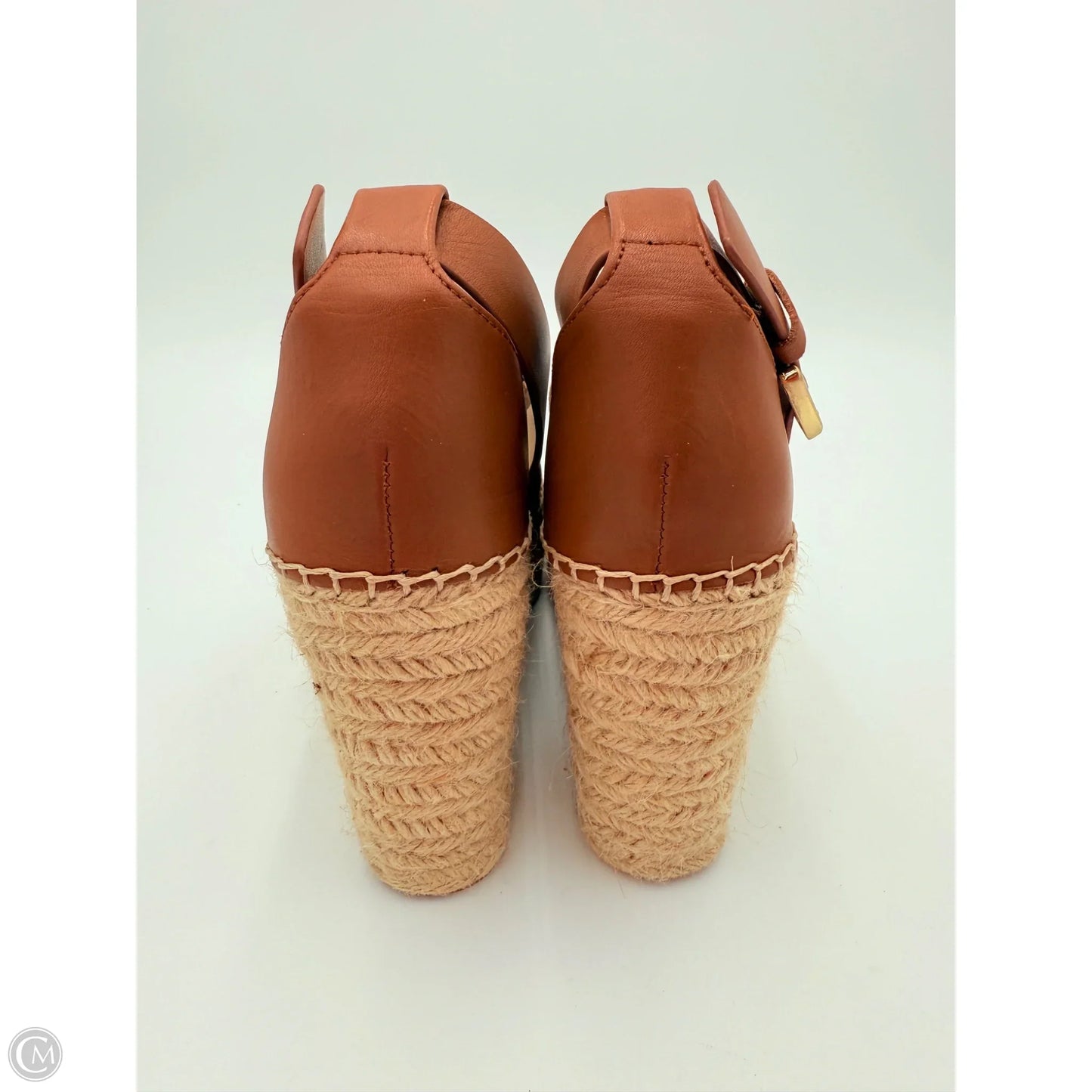 Sandals Heels Platform By Marc Fisher In Tan, Size: 7.5