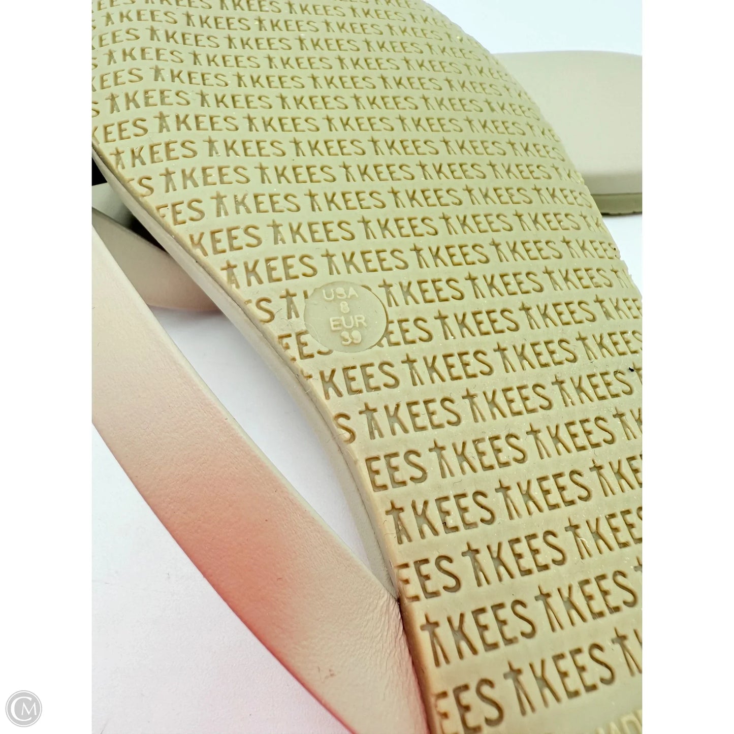 Sandals Flip Flops By TKEES In Grey, Size: 8