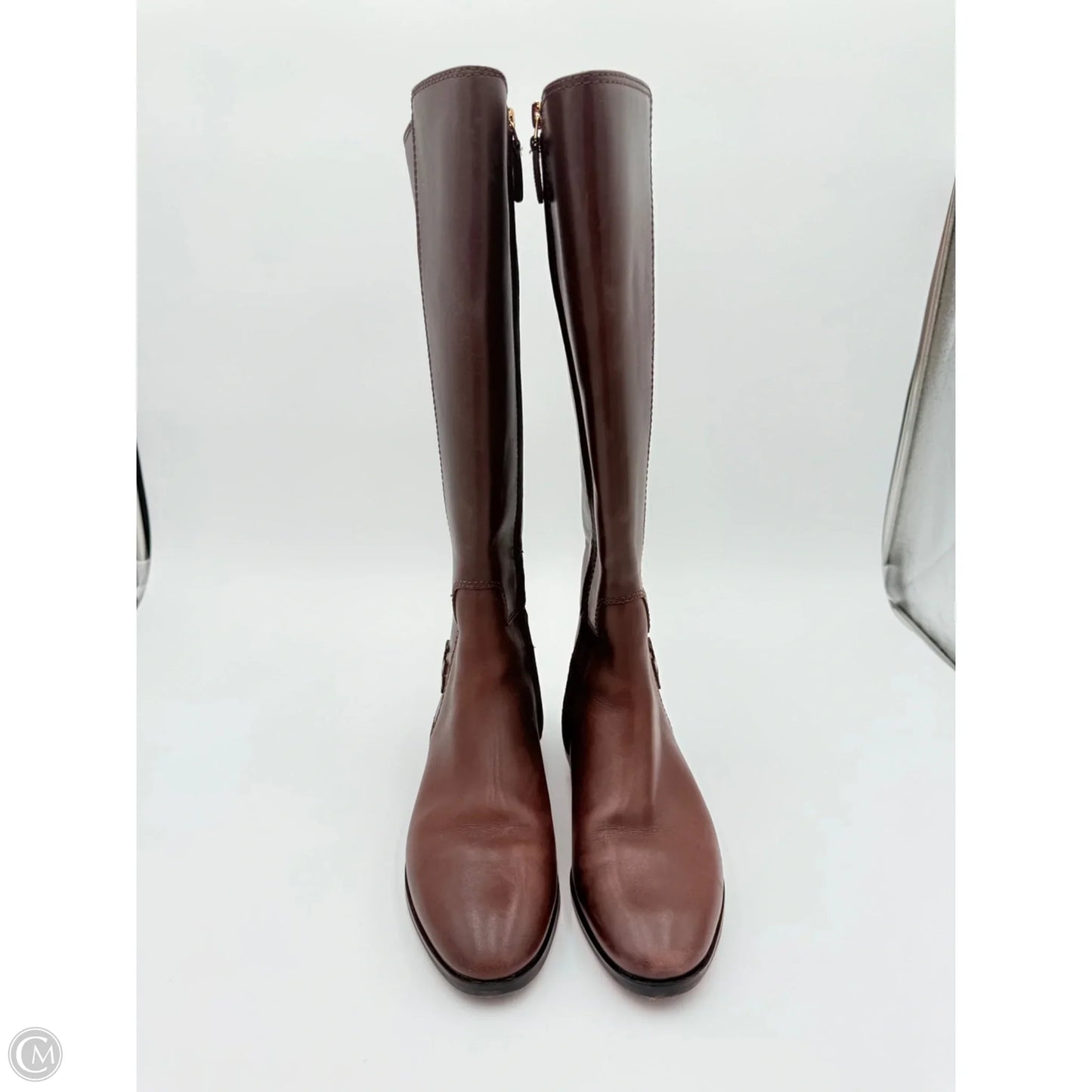 Boots Designer By Tory Burch In Brown, Size: 7
