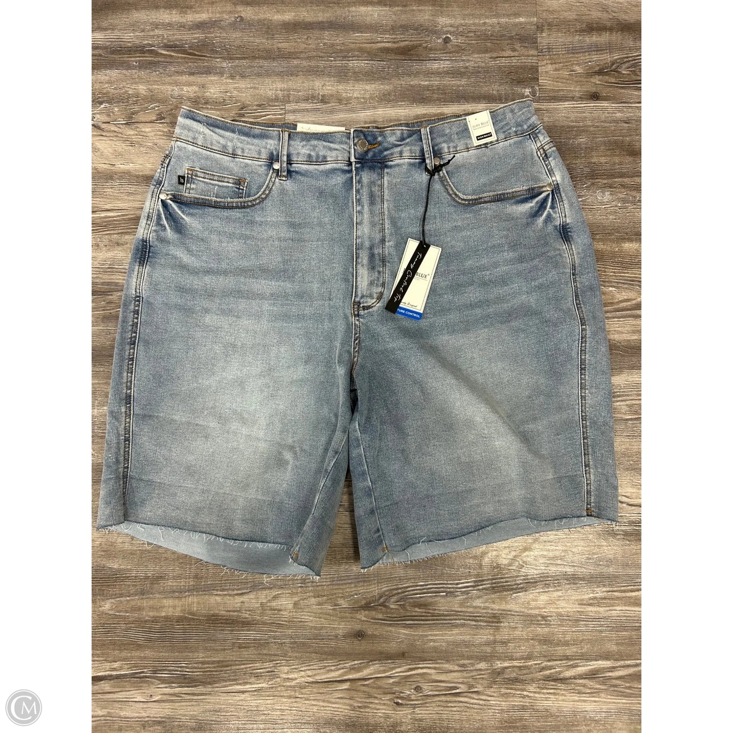 Shorts By Judy Blue In Blue Denim, Size: 4x