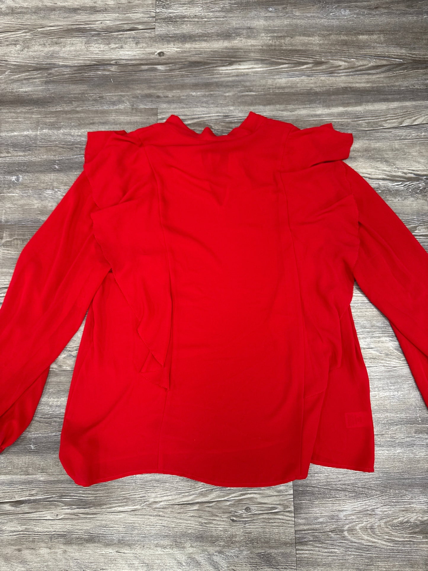 Top Long Sleeve By Ann Taylor In Red, Size: Xl