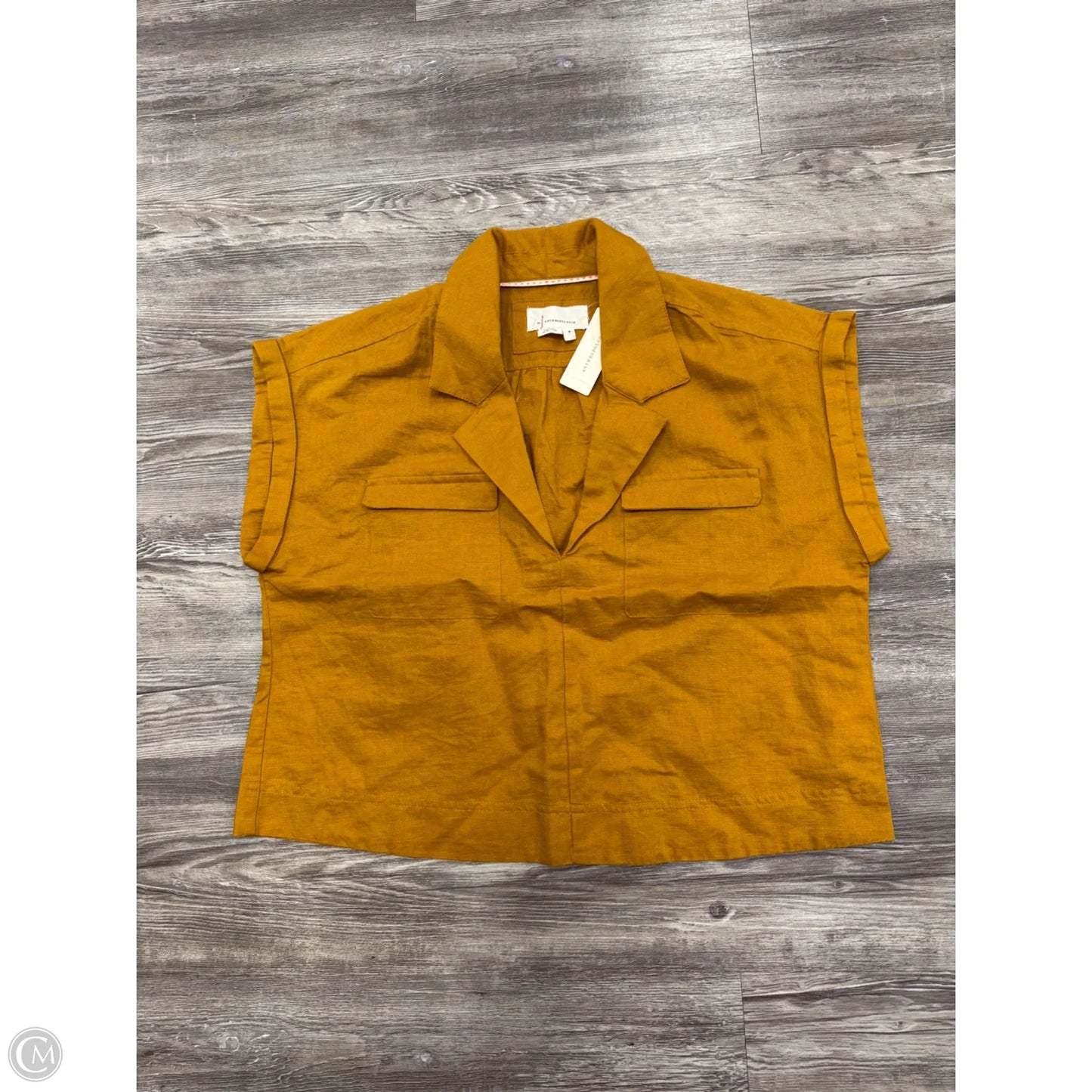 Top Sleeveless By Anthropologie In Orange, Size: M