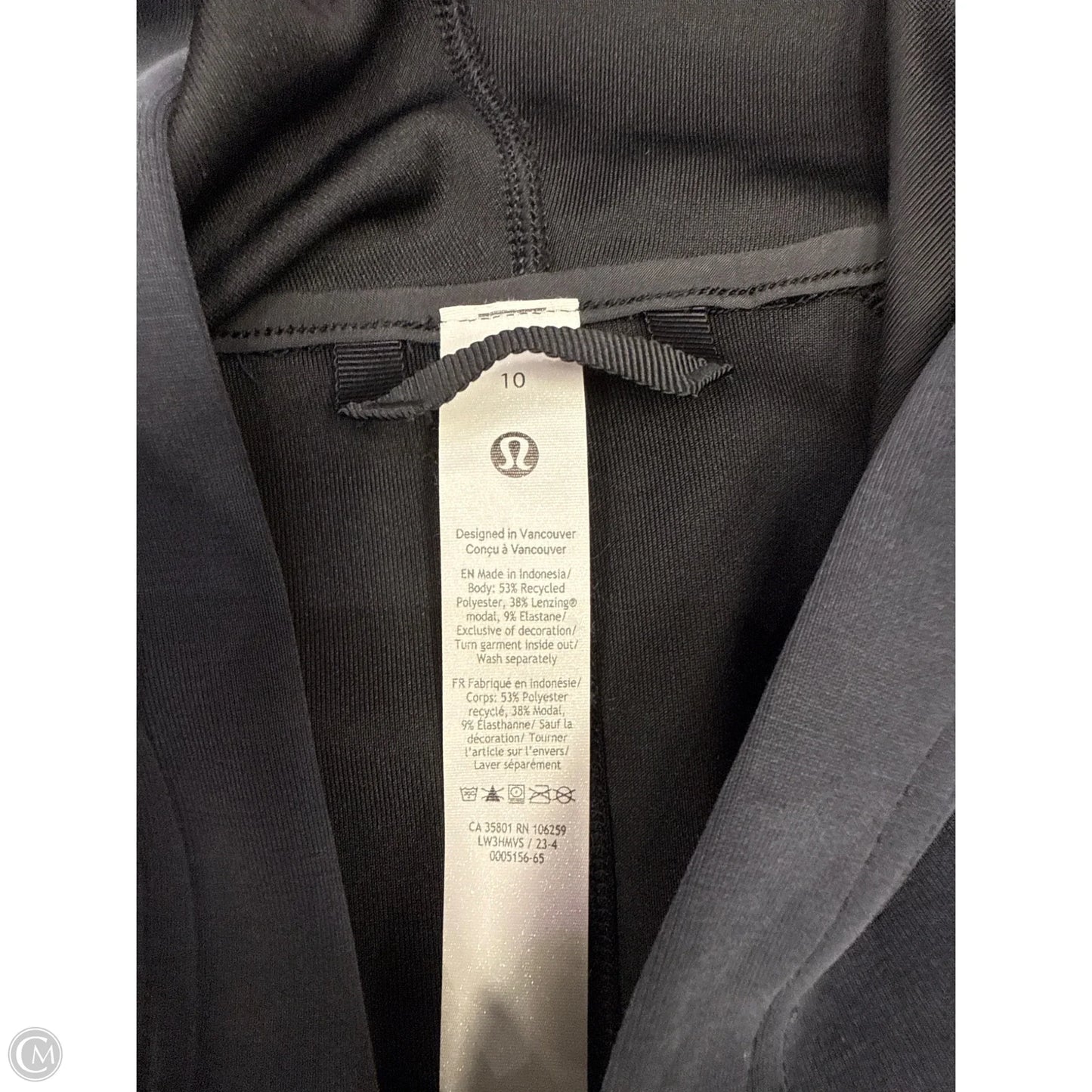 Athletic Sweatshirt Hoodie By Lululemon In Blue, Size: 10