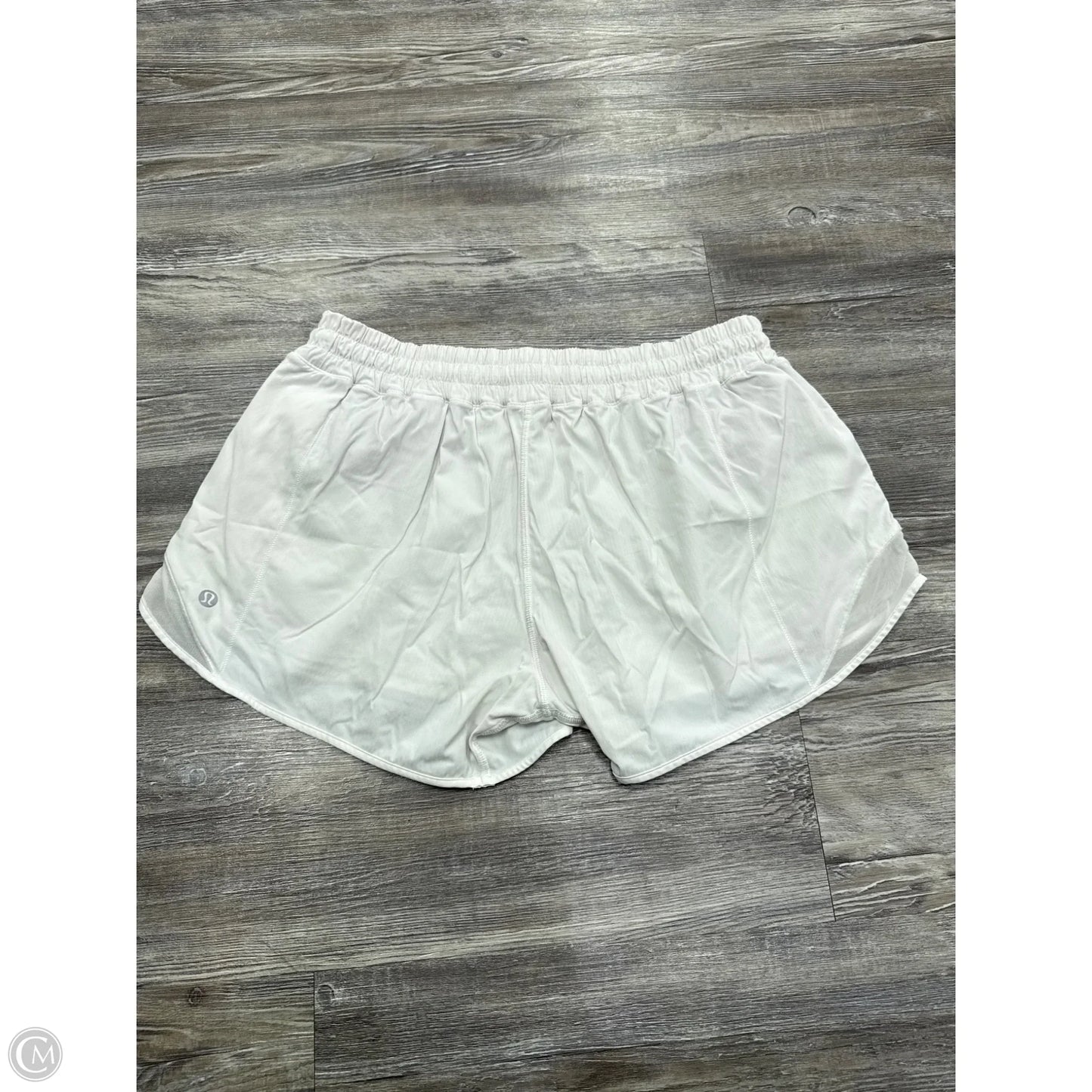 Athletic Shorts By Lululemon In White, Size: 10