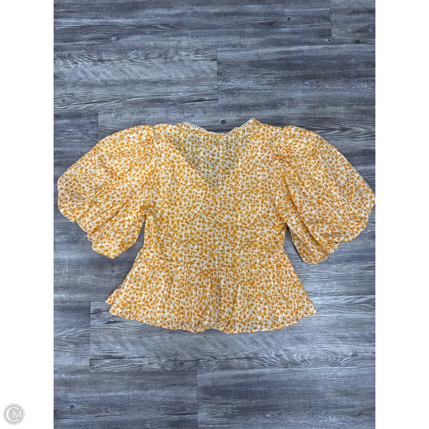Top Short Sleeve By Habitual In Floral Print, Size: M