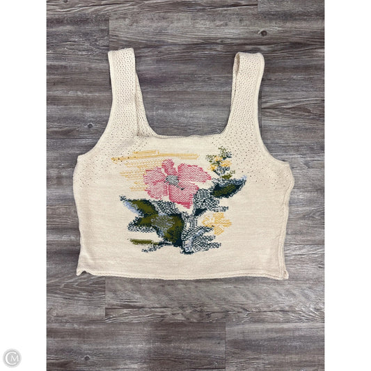 Top Sleeveless By Pilcro In Cream, Size: Xl