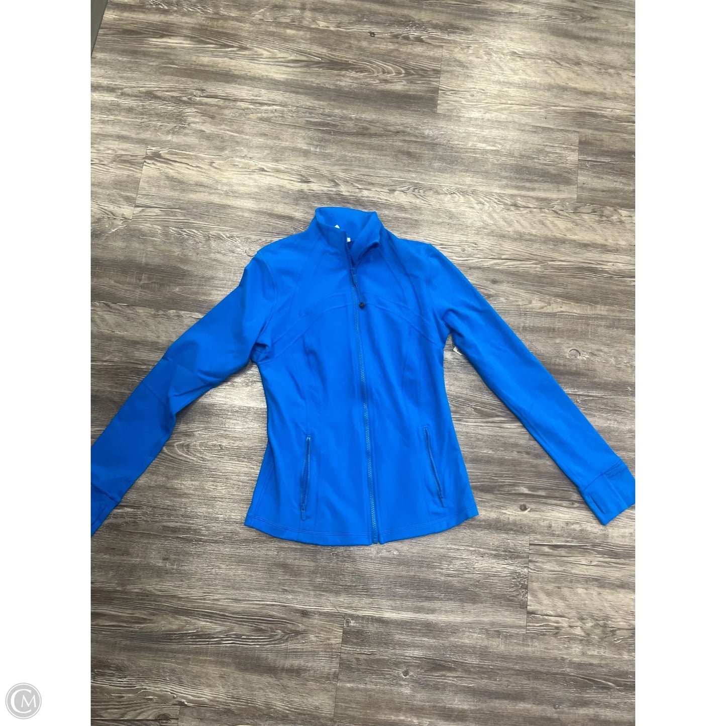 Athletic Jacket By Lululemon In Blue, Size: 10