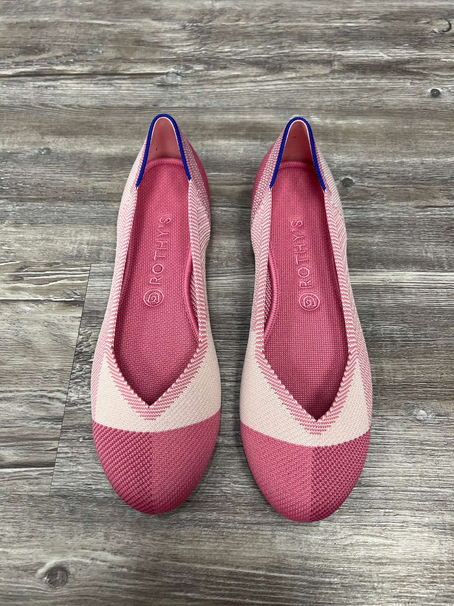 Pink Shoes Flats Rothys, Size 10.5