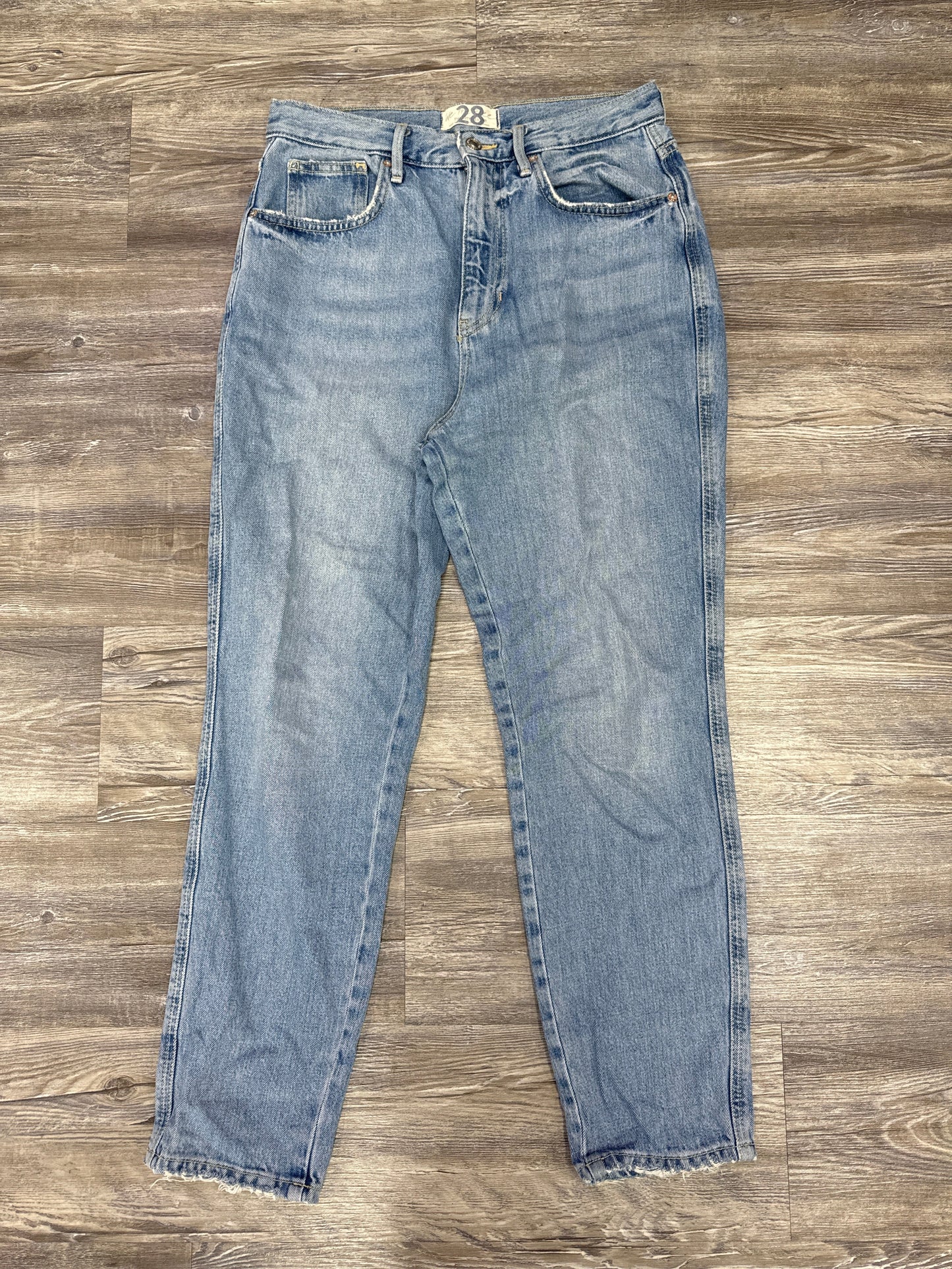 Jeans Straight By We The Free In Blue Denim, Size: 6