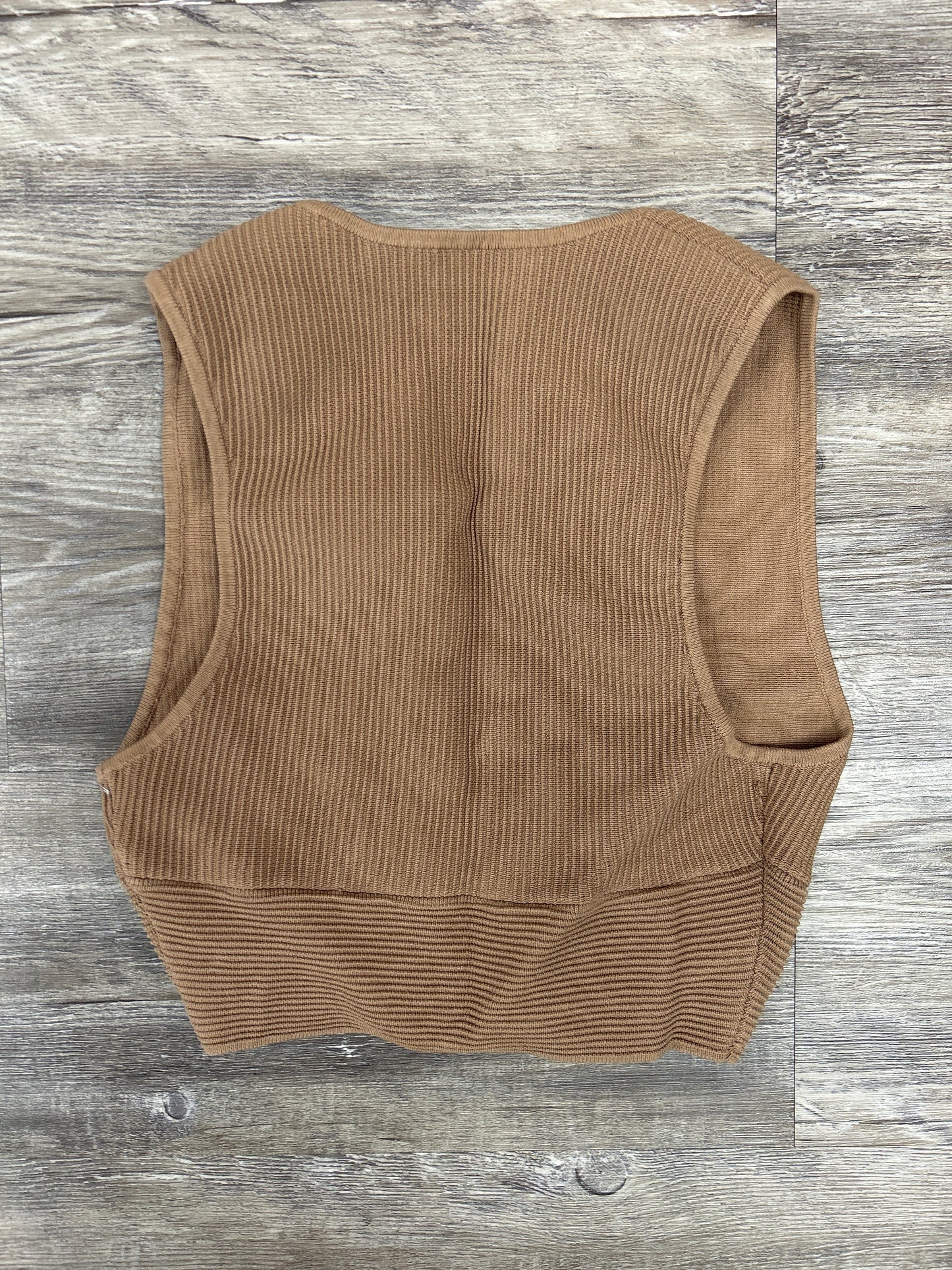 Top Sleeveless By Babaton In Brown, Size: S