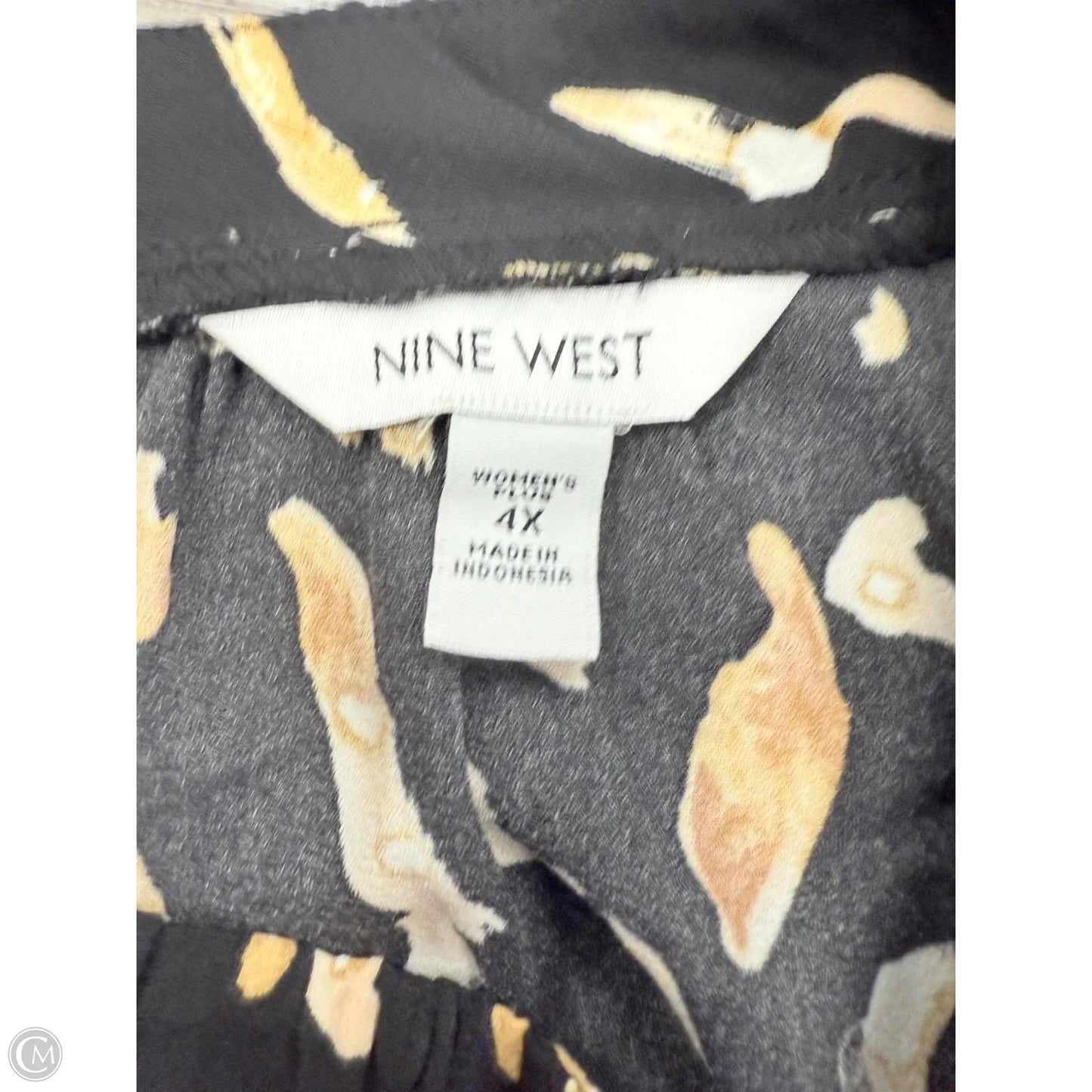 Dress Casual Short By Nine West In Black & Gold, Size: 4x