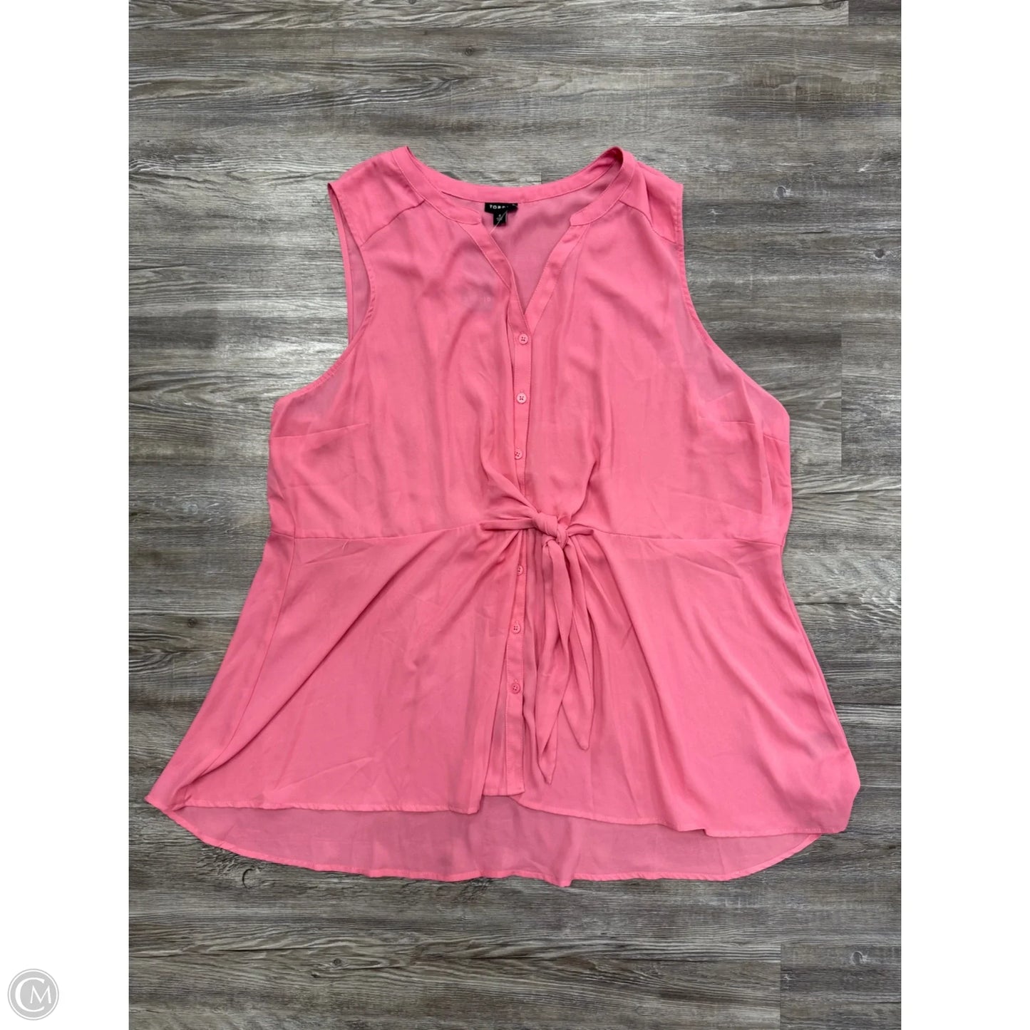 Top Sleeveless By Torrid In Pink, Size: 4x