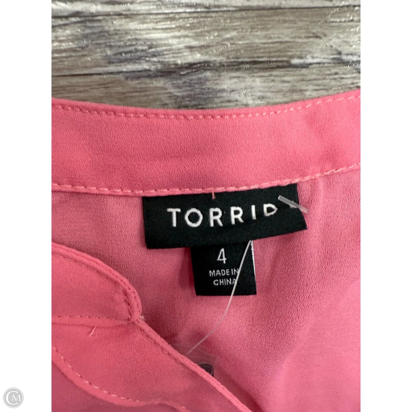 Top Sleeveless By Torrid In Pink, Size: 4x