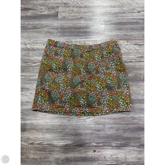 Skort By Lands End In Floral Print, Size: 16