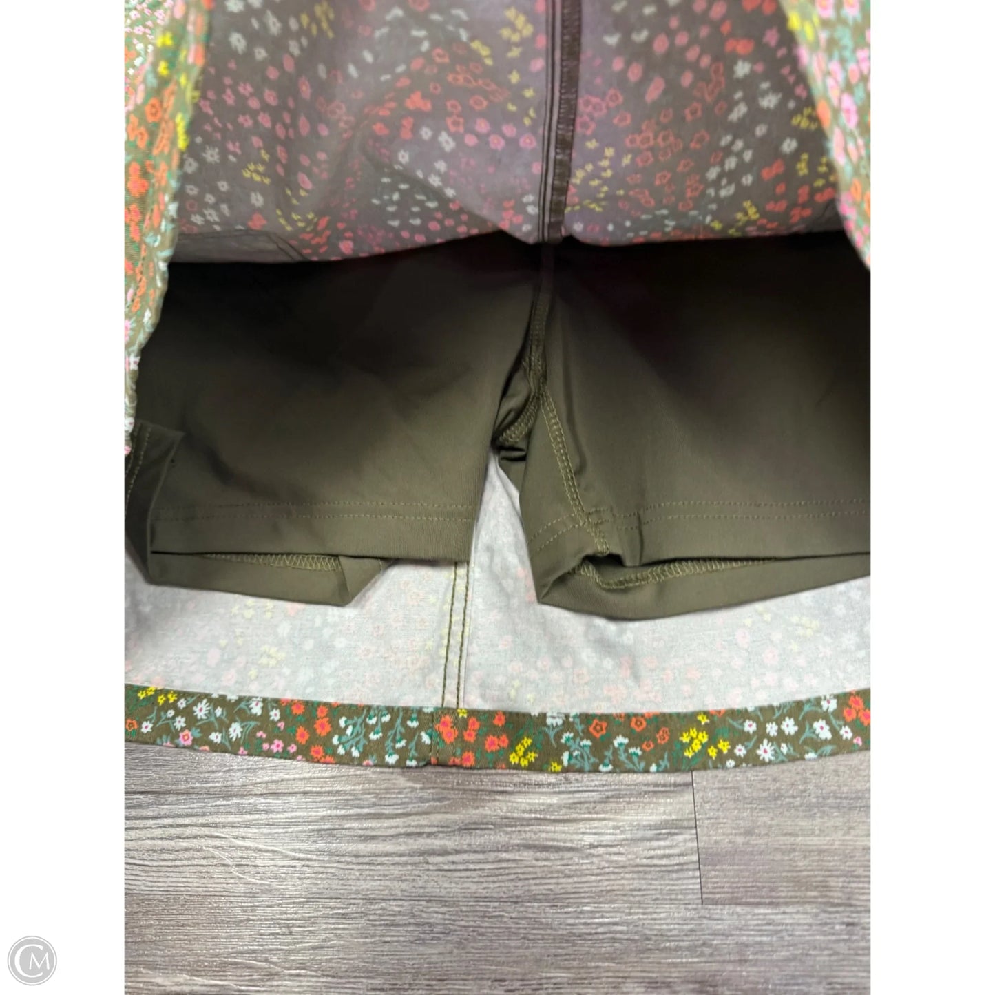 Skort By Lands End In Floral Print, Size: 16