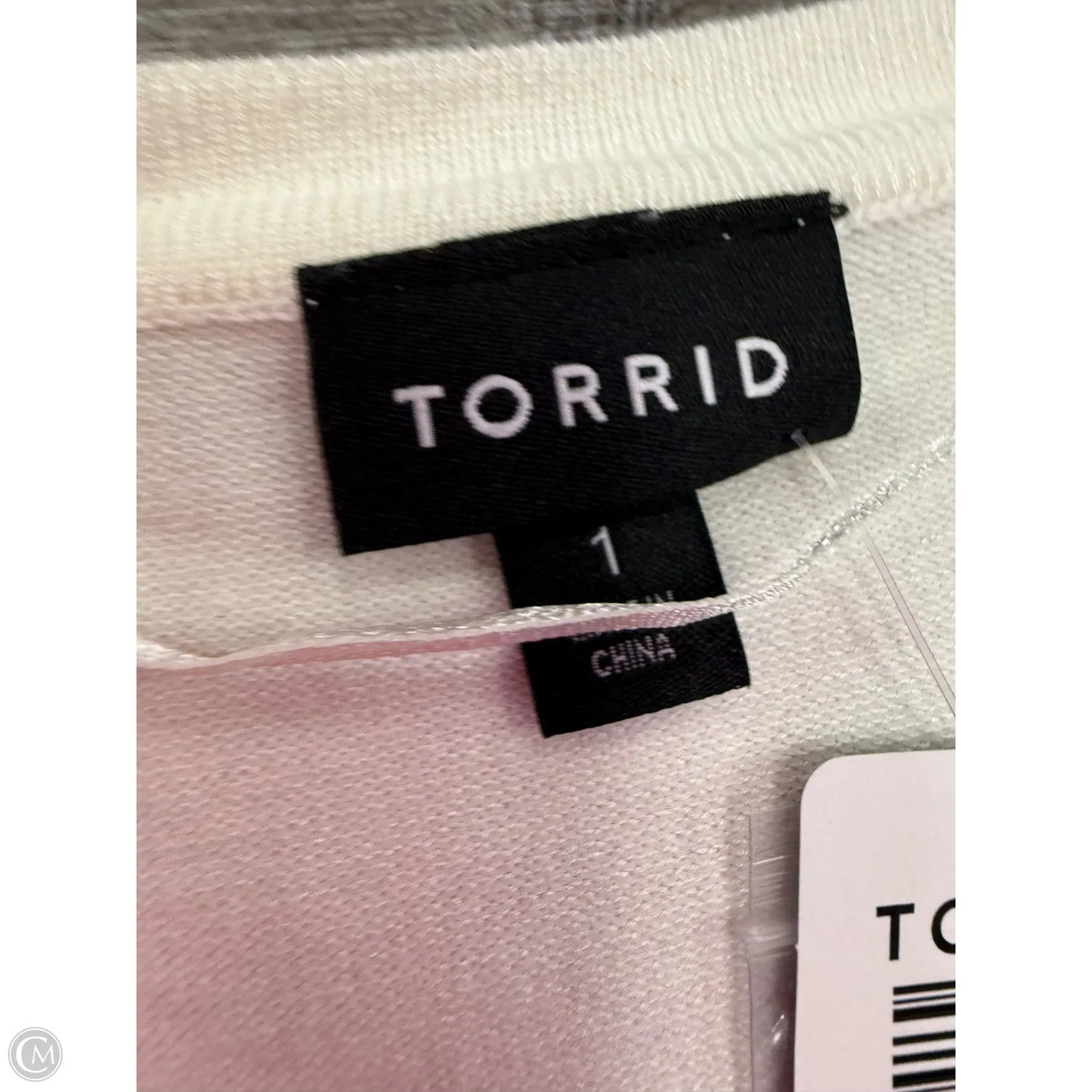 Sweater Cardigan By Torrid In White, Size: 1x